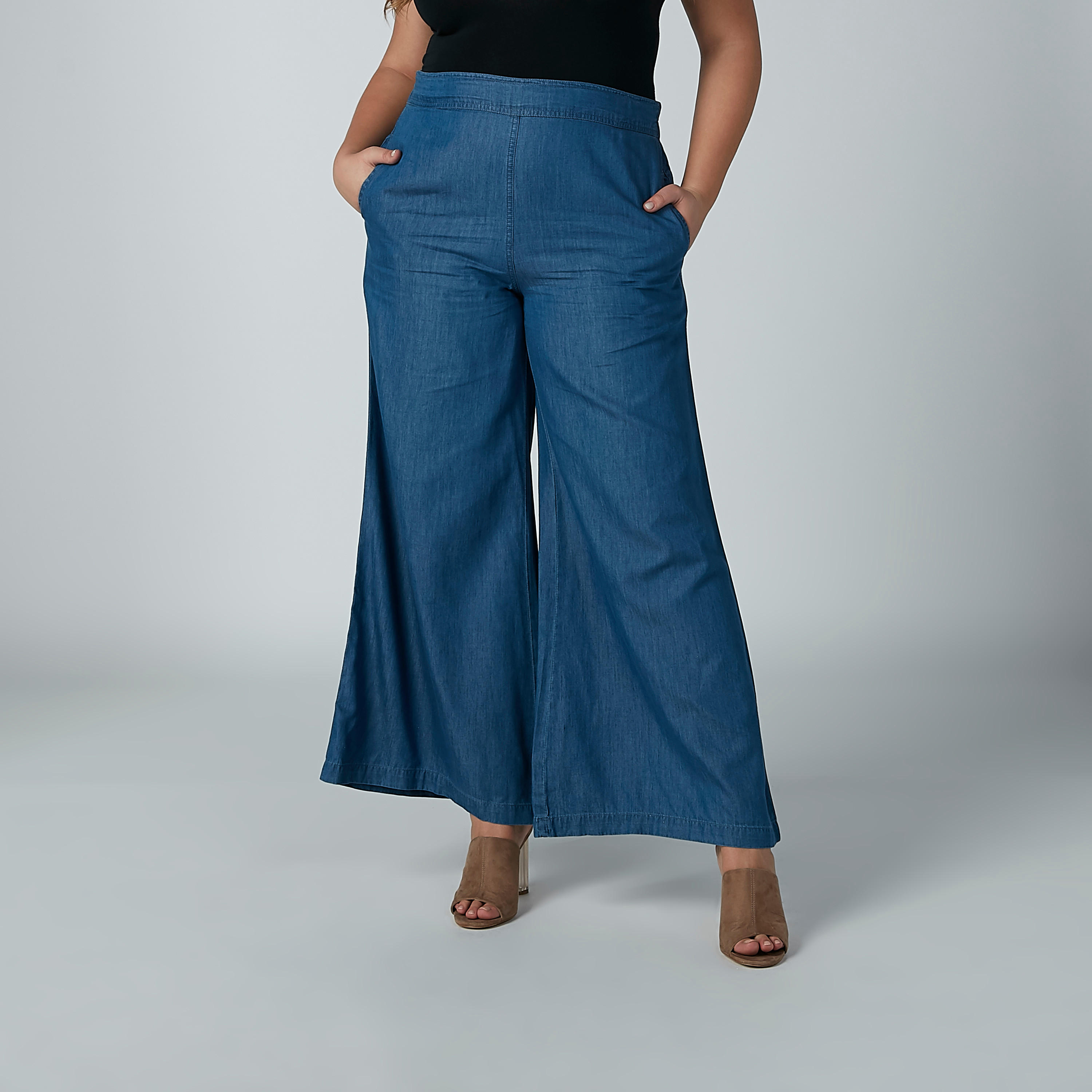 بنطال بالازو سادة بجيوب-women-clothing-bottoms-jeans-image-1