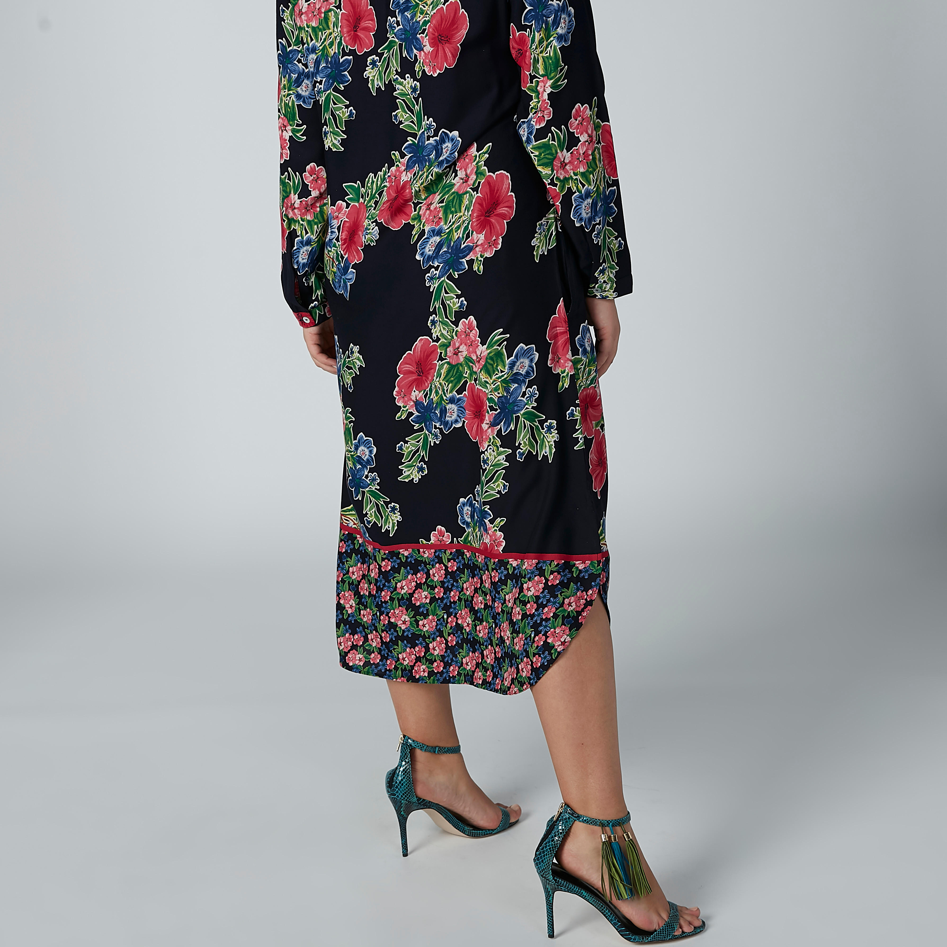 تونيك بأكمام طويلة وجيوب مع طبعات زهرية-women-clothing-shirtsandblouses-blouses-image-4