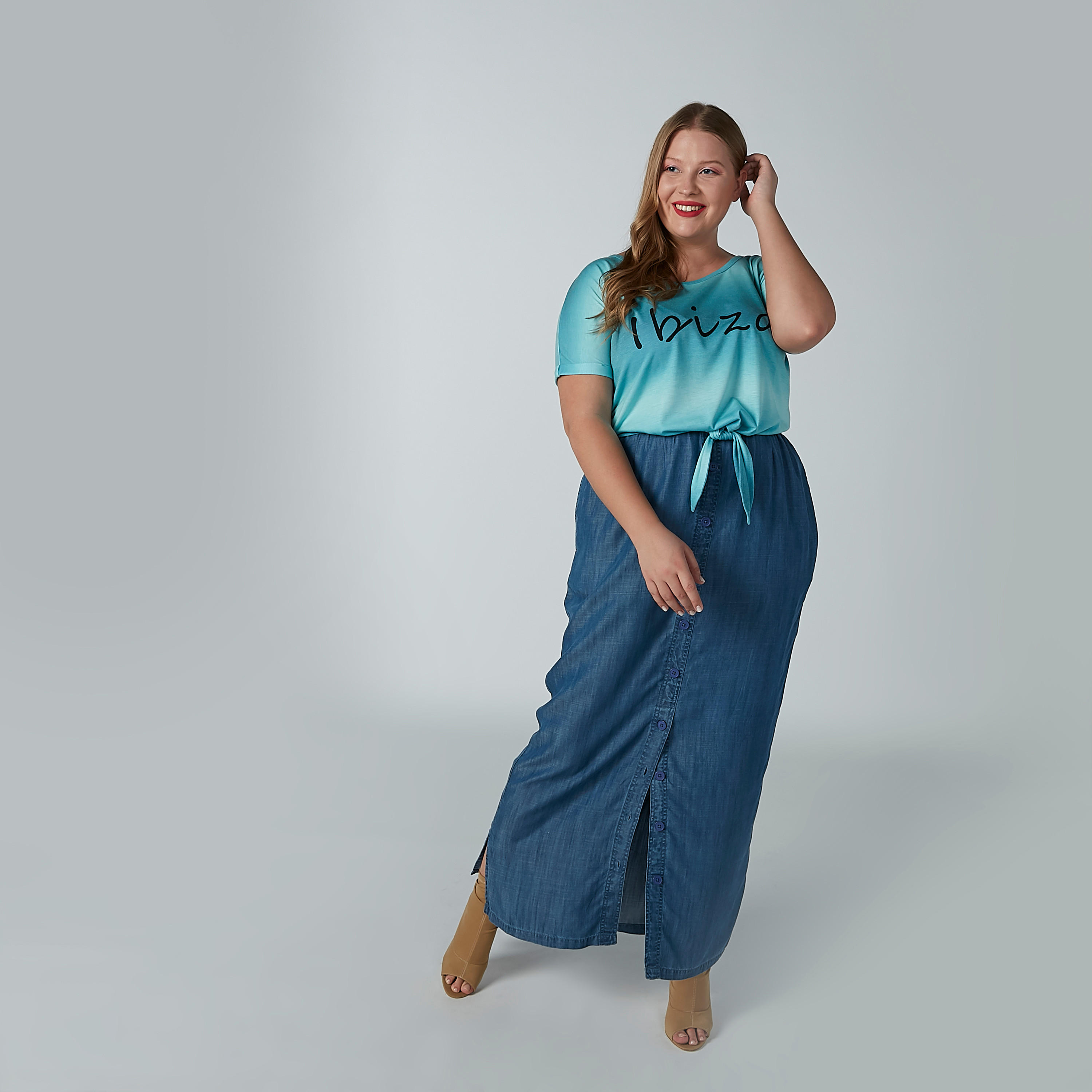 Printed Top with Round Neck and Knot Detail-women-clothing-shirtsandblouses-blouses-image-3