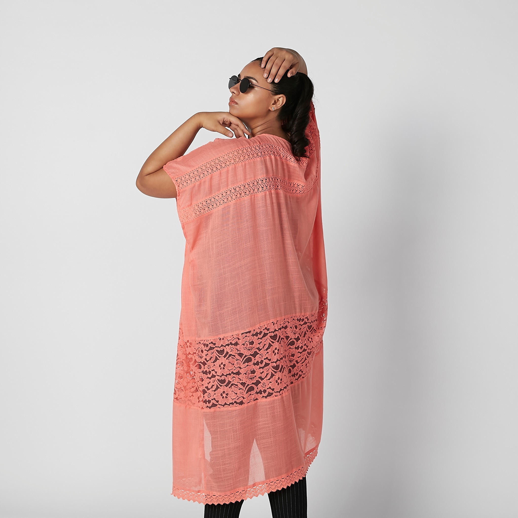 سترة طويلة بارزة الملمس بأكمام طويلة-women-winterwear-cardigansandjumpers-cardigans-image-3