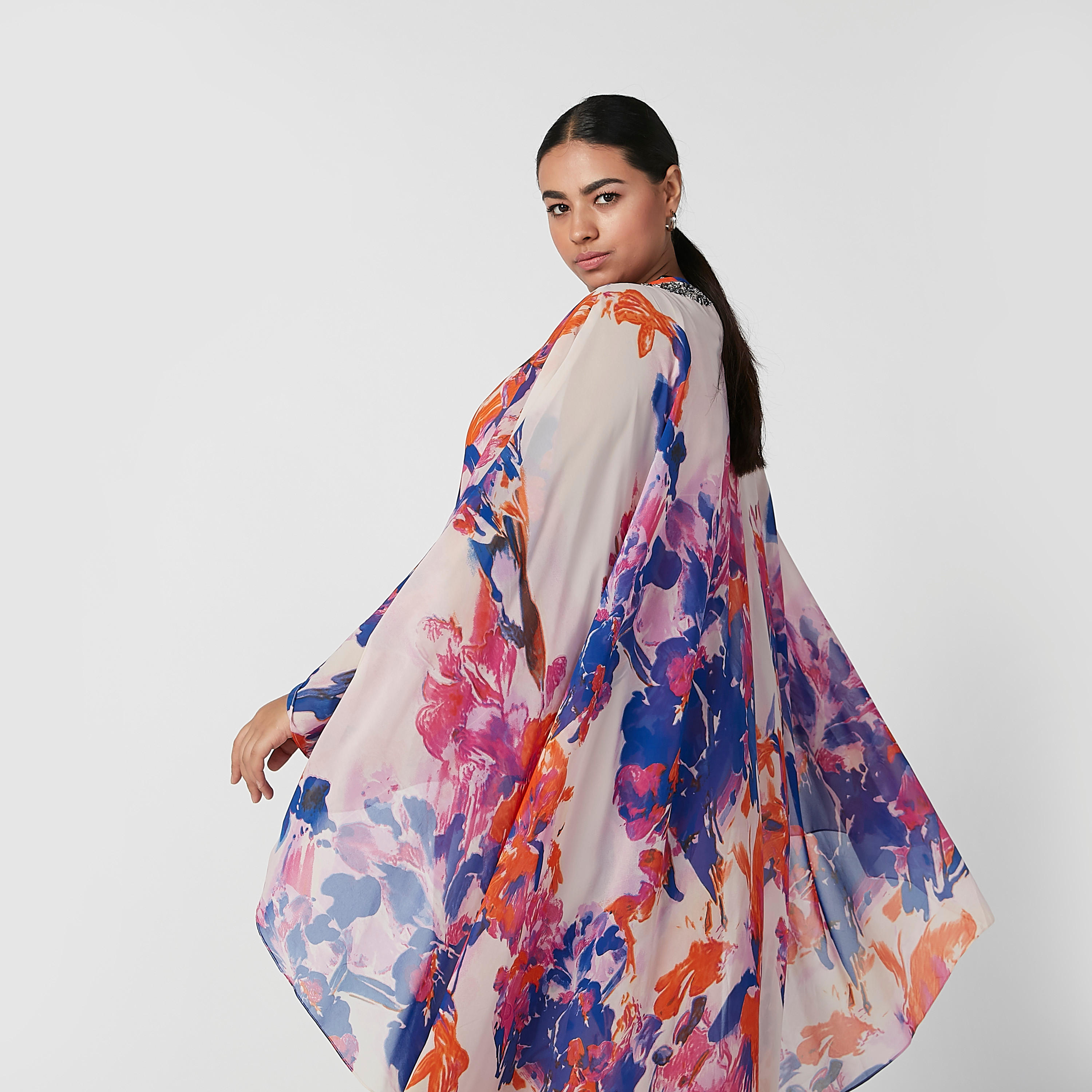 فستان قفطان طويل إيه لاين بأكمام واسعة وطبعات-women-clothing-dresses-image-6