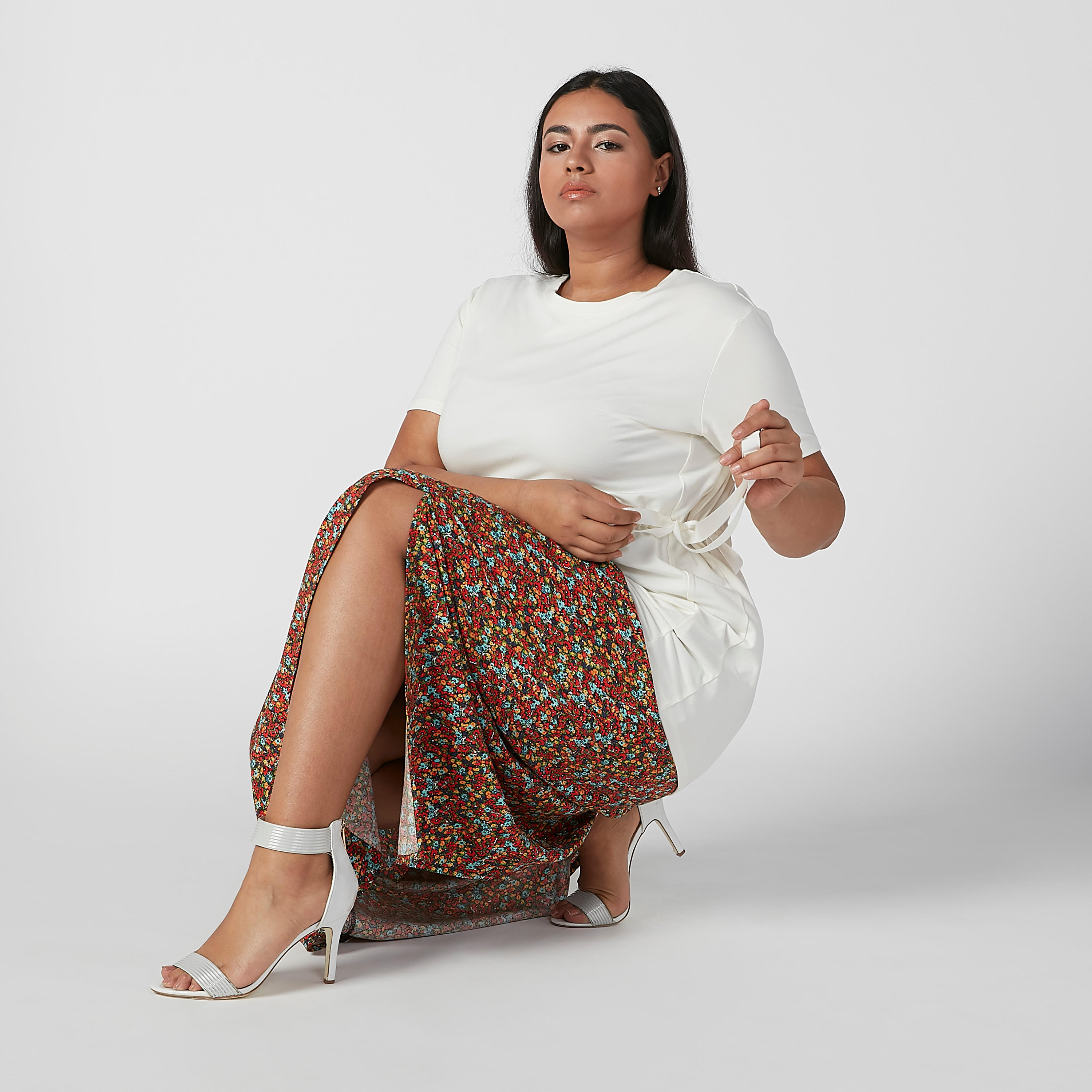 تنورة ماكسي إيه لاين بخصر مطّاطي وفتحة جانبية وطبعات-women-clothing-bottoms-skirts-image-3