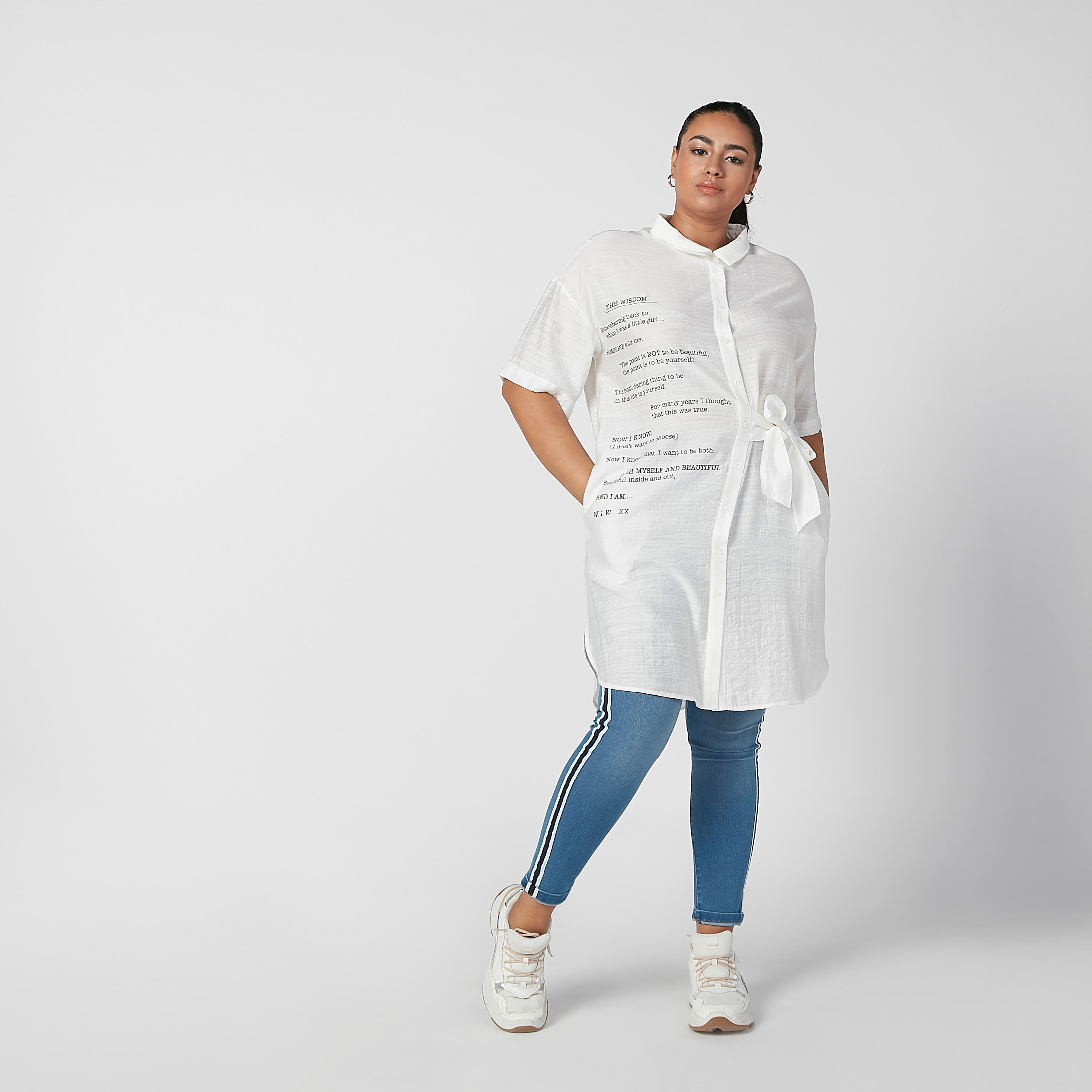 تونيك بأكمام قصيرة وجيوب وطبعات-women-clothing-shirtsandblouses-blouses-image-2