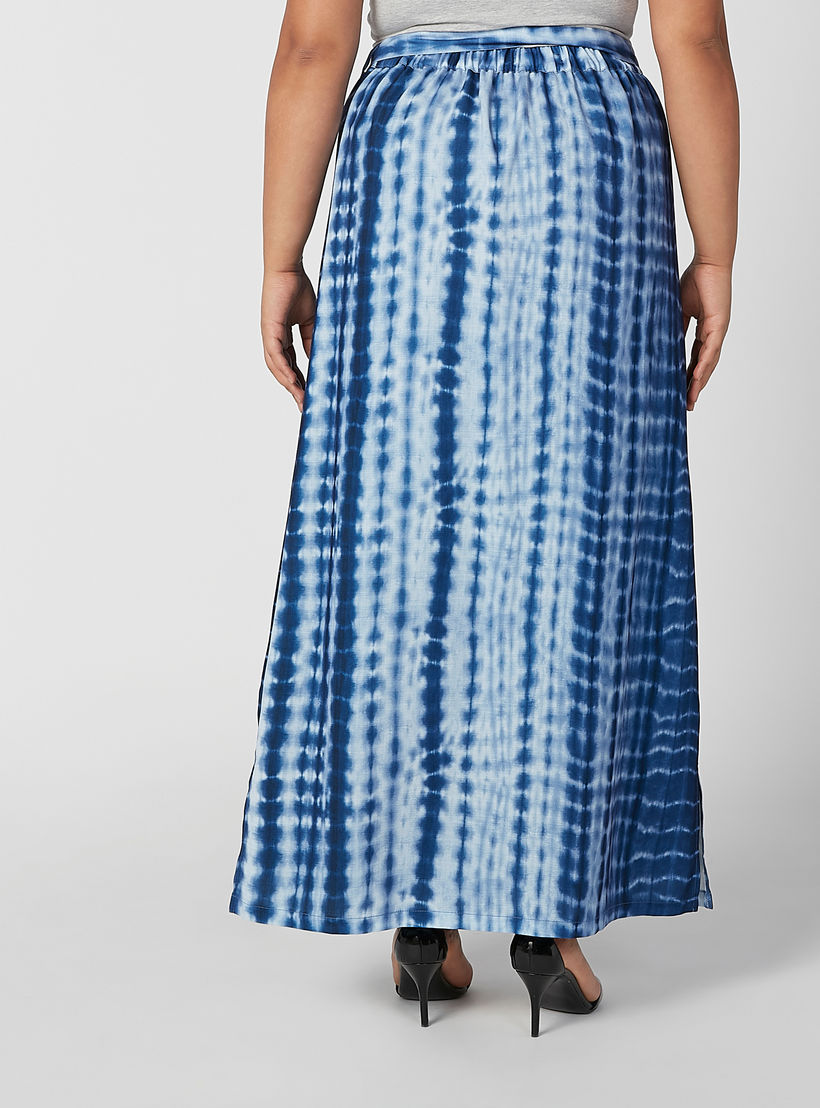 تنورة ماكسي إيه لاين بخصر مطّاطي وأربطة وطبعات-women-clothing-bottoms-skirts-image-4
