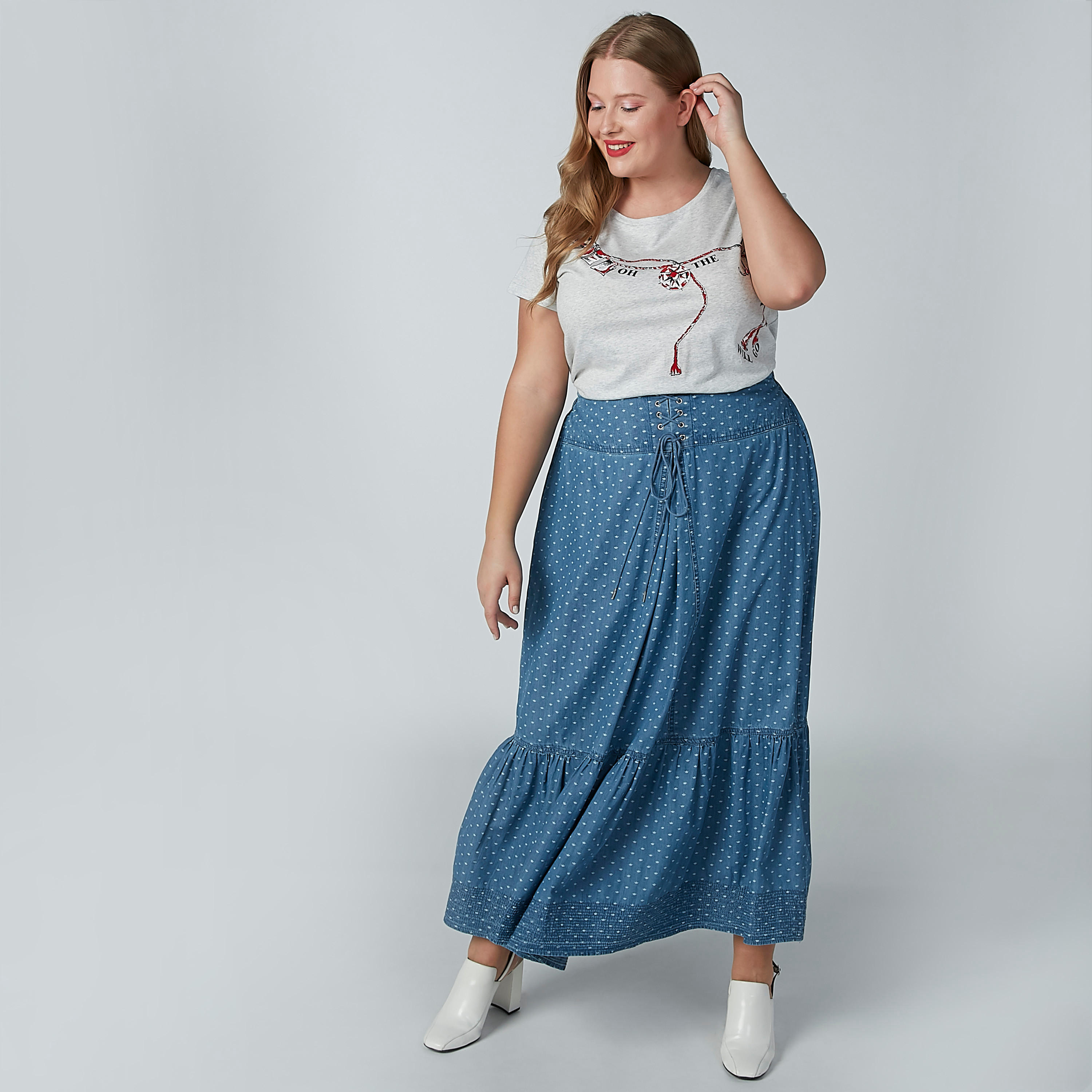 Sustainable Printed A-line Maxi Skirt with Tie Up-women-clothing-bottoms-skirts-image-2