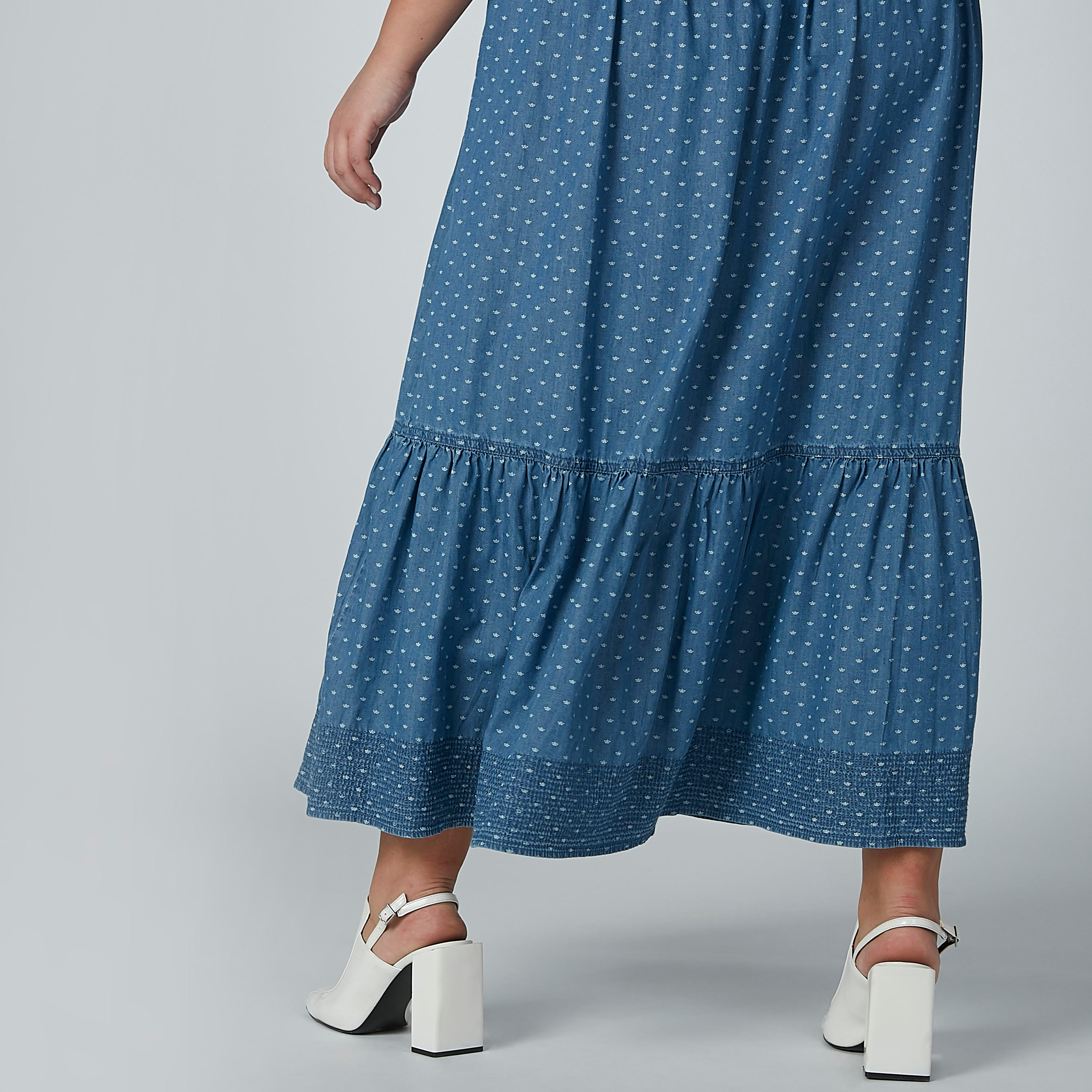Sustainable Printed A-line Maxi Skirt with Tie Up-women-clothing-bottoms-skirts-image-5