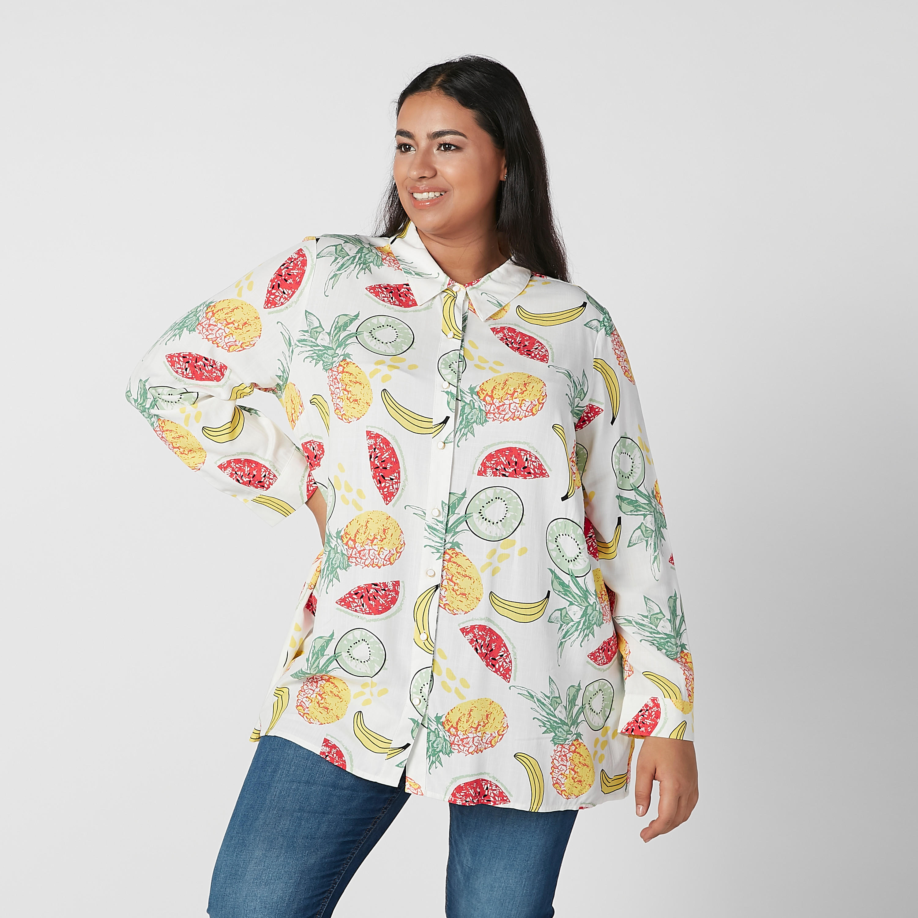 قميص بياقة عاديّة وأكمام طويلة وطبعات-women-clothing-shirtsandblouses-blouses-image-4