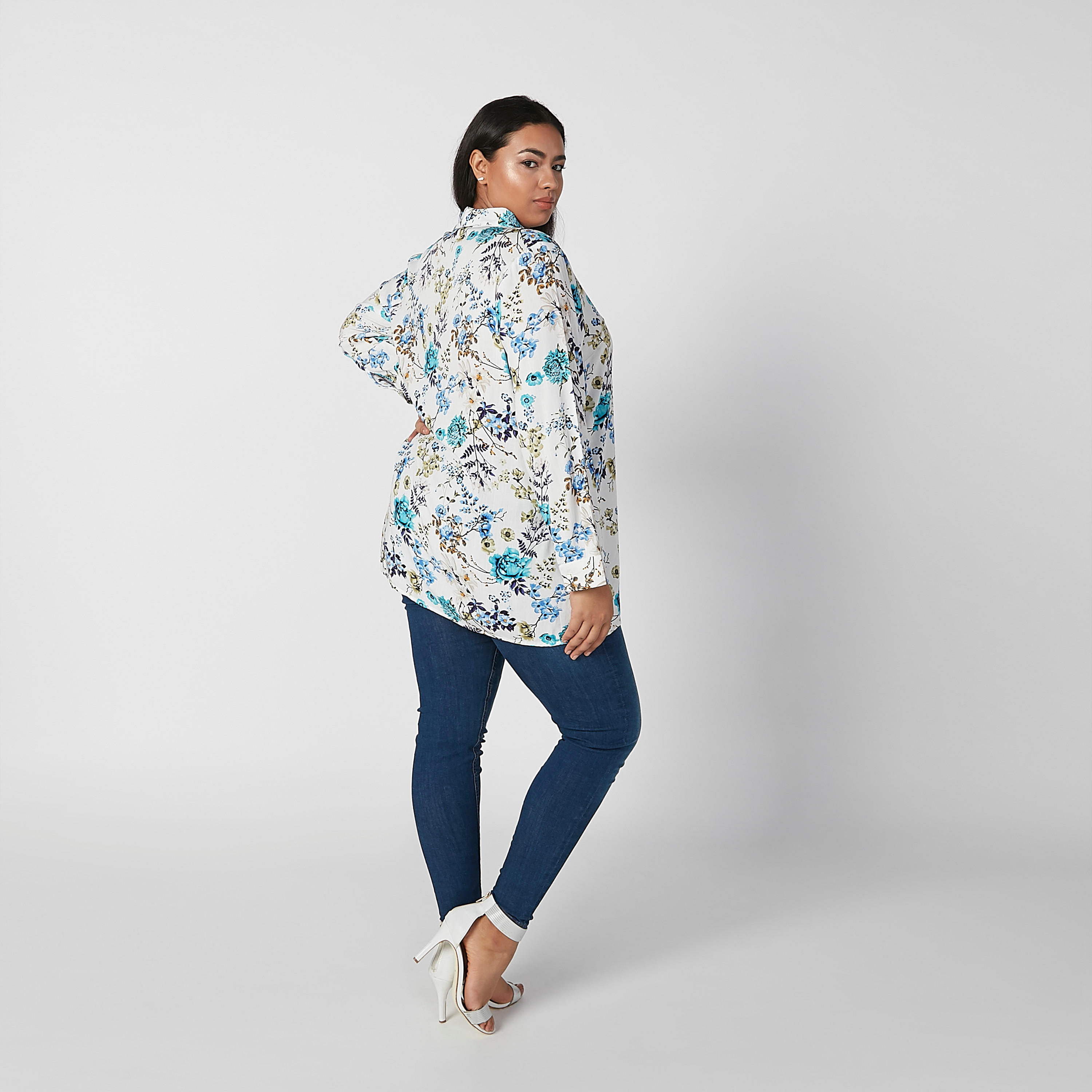 Printed Shirt with Spread Collar and Long Sleeves-women-clothing-shirtsandblouses-blouses-image-3