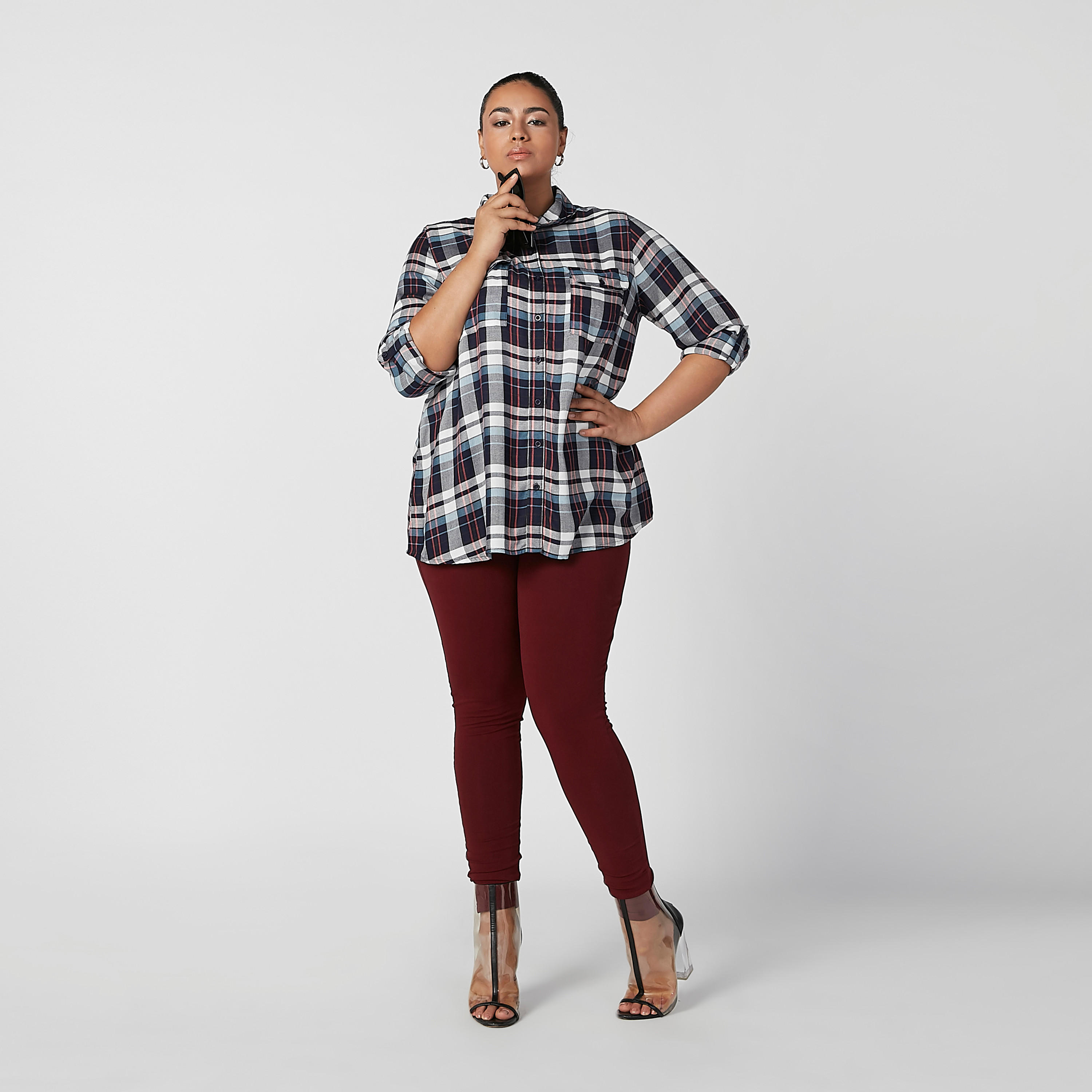 Plain Leggings with Elasticised Waistband-women-clothing-bottoms-leggings-image-4