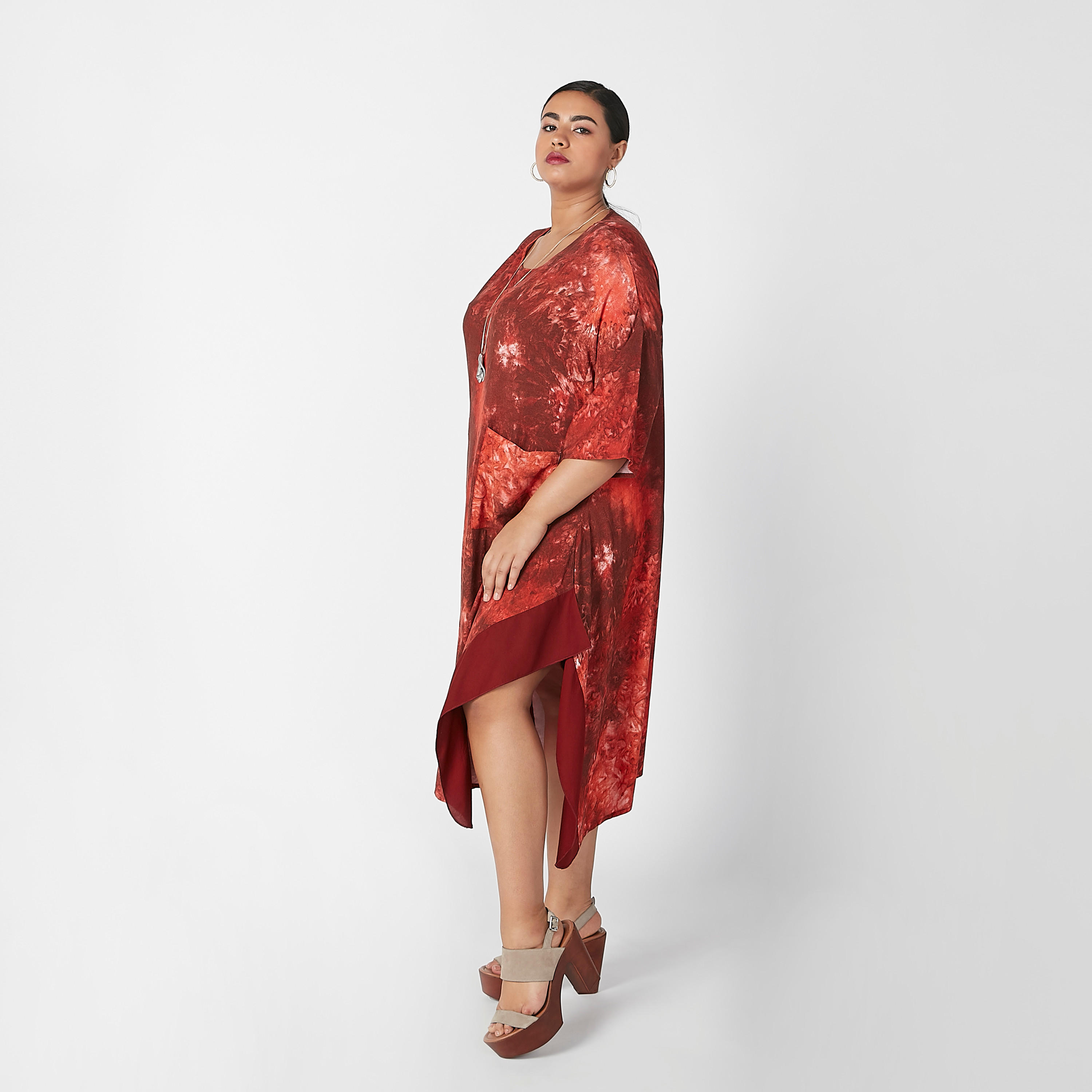 فستان بأكمام قصيرة وطبعات وجيوب-women-clothing-dresses-image-5