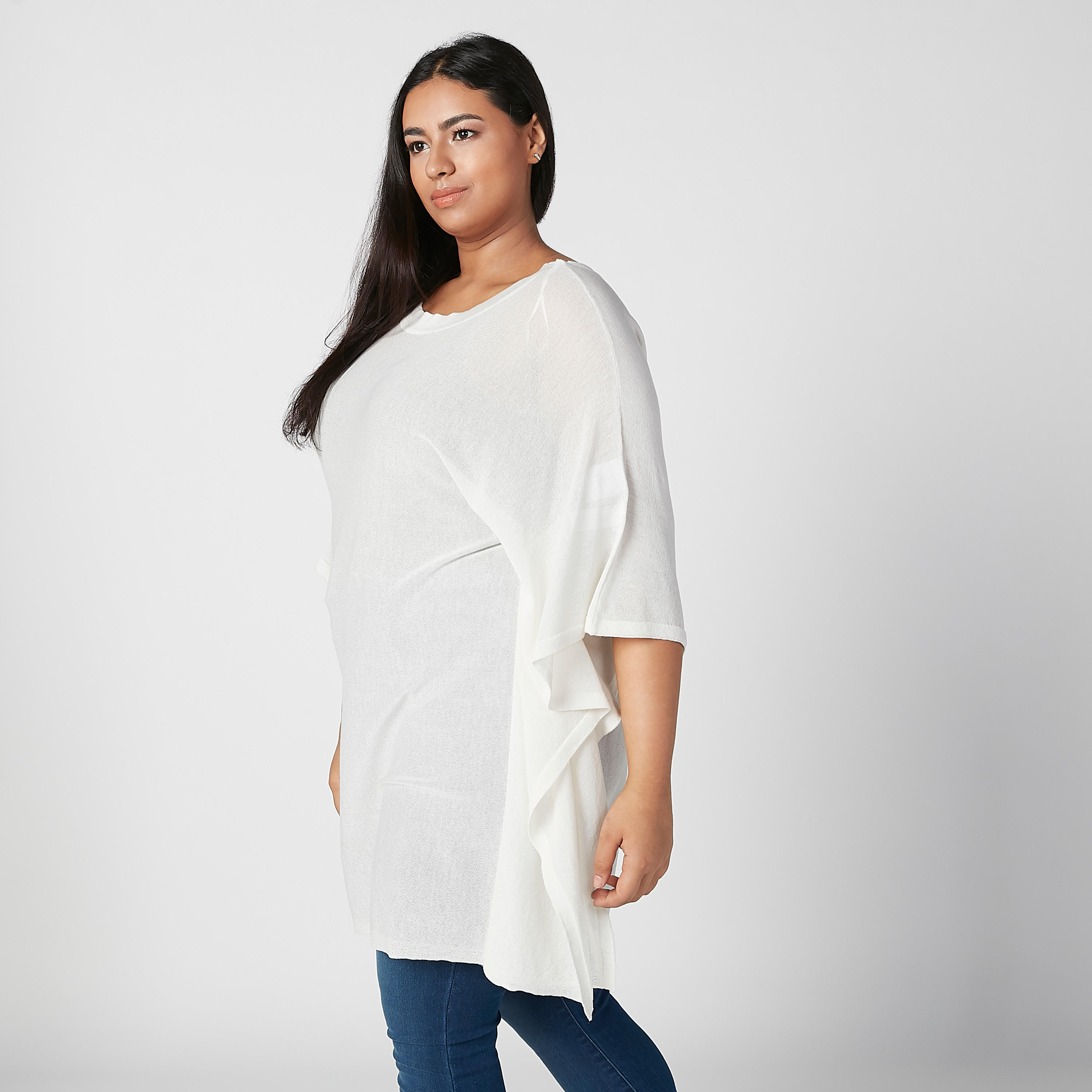 تونيك سادة بياقة قارب وأكمام متصلة-women-clothing-shirtsandblouses-blouses-image-2