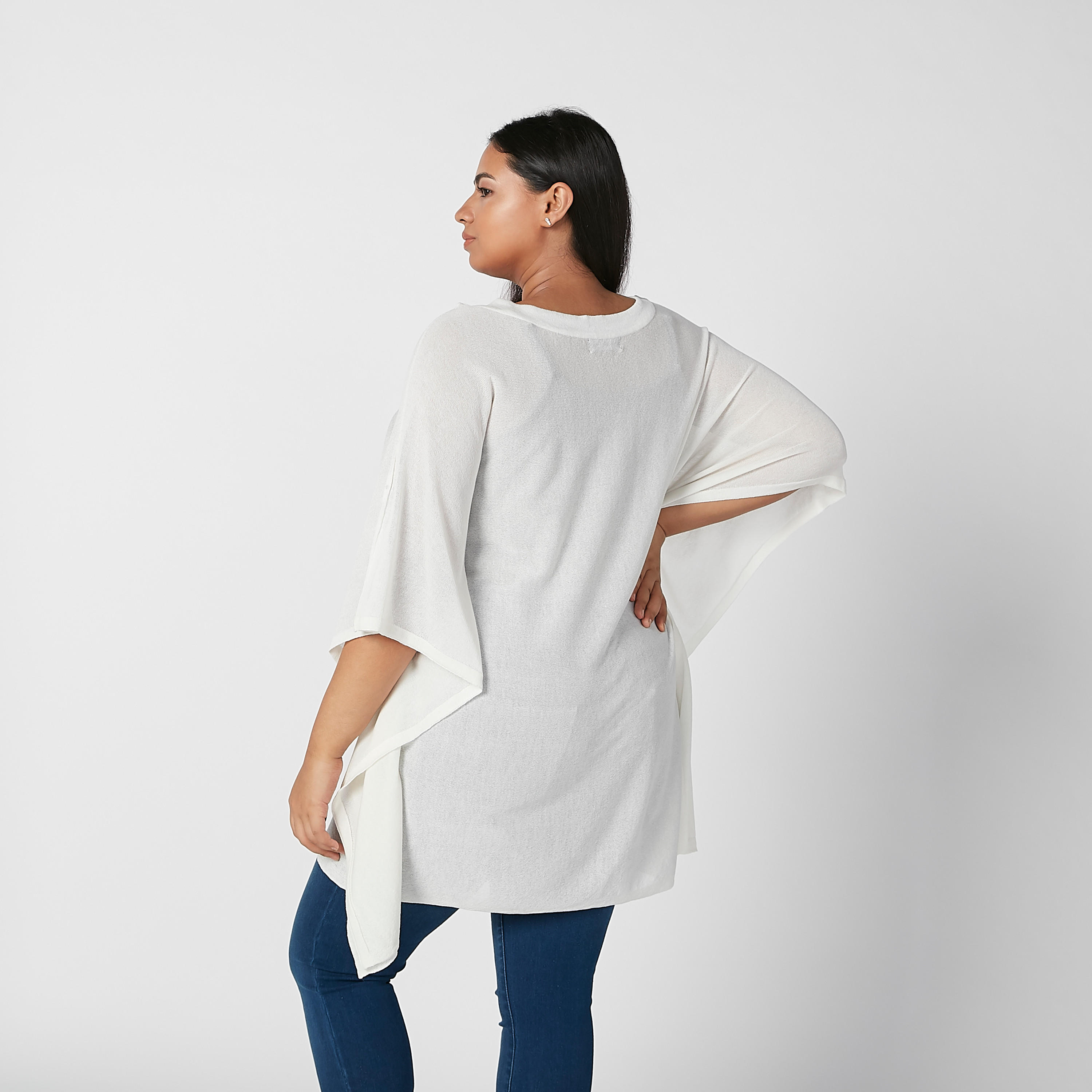 تونيك سادة بياقة قارب وأكمام متصلة-women-clothing-shirtsandblouses-blouses-image-4