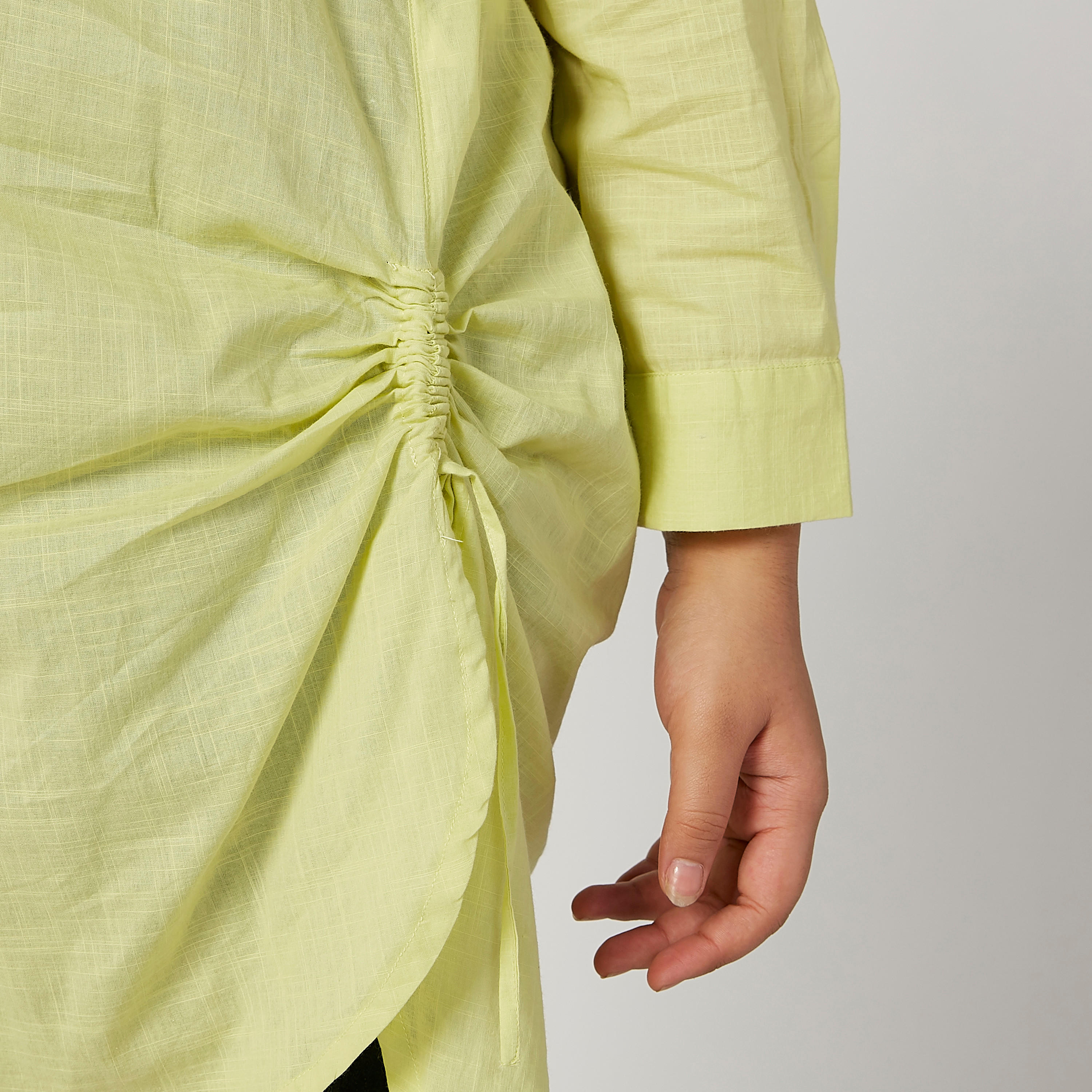 تونيك سادة بأكمام طويلة وجيوب على الصدر-women-clothing-shirtsandblouses-blouses-image-3