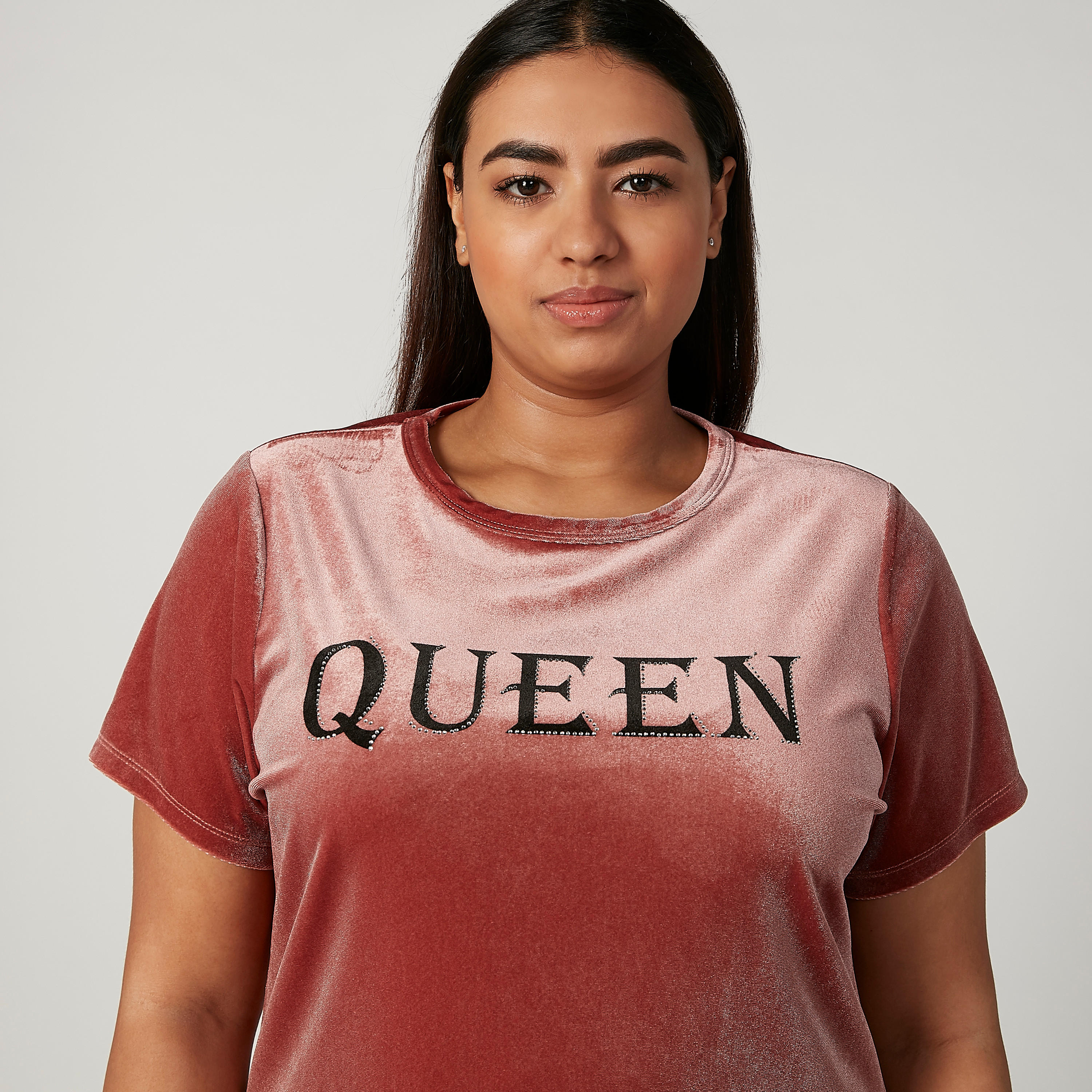 تيشيرت بطبعات بياقة مستديرة وأكمام قصيرة-women-clothing-tshirts-image-3