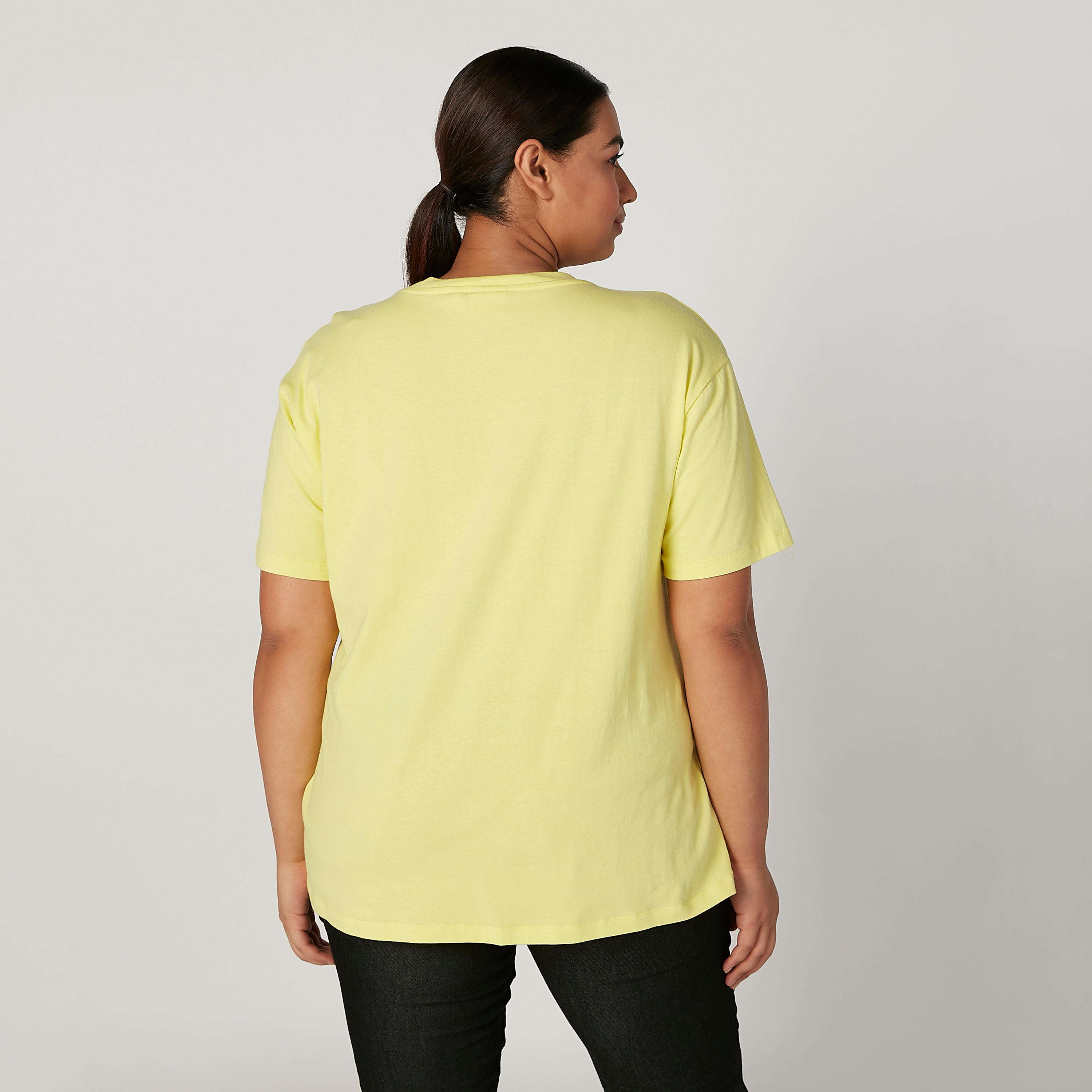 Mickey Mouse Printed T-shirt with Round Neck and Short Sleeves-women-clothing-tshirts-image-4
