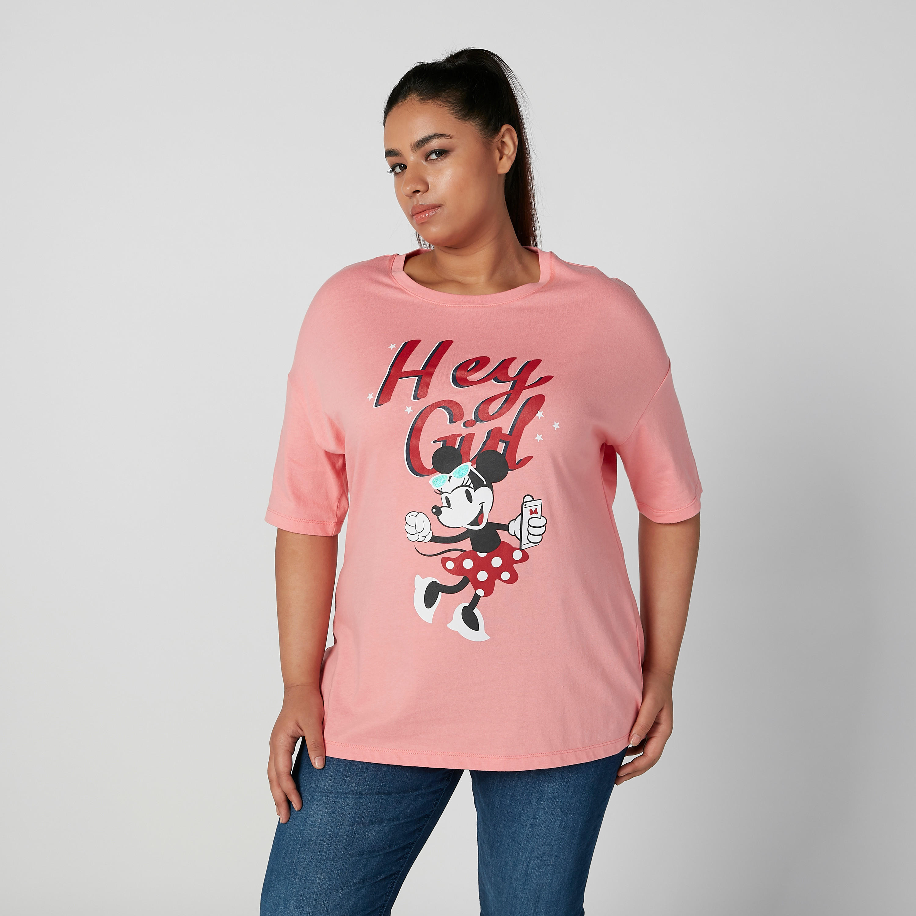 تيشيرت بطبعات بياقة مستديرة وأكمام قصيرة-women-clothing-tshirts-image-4