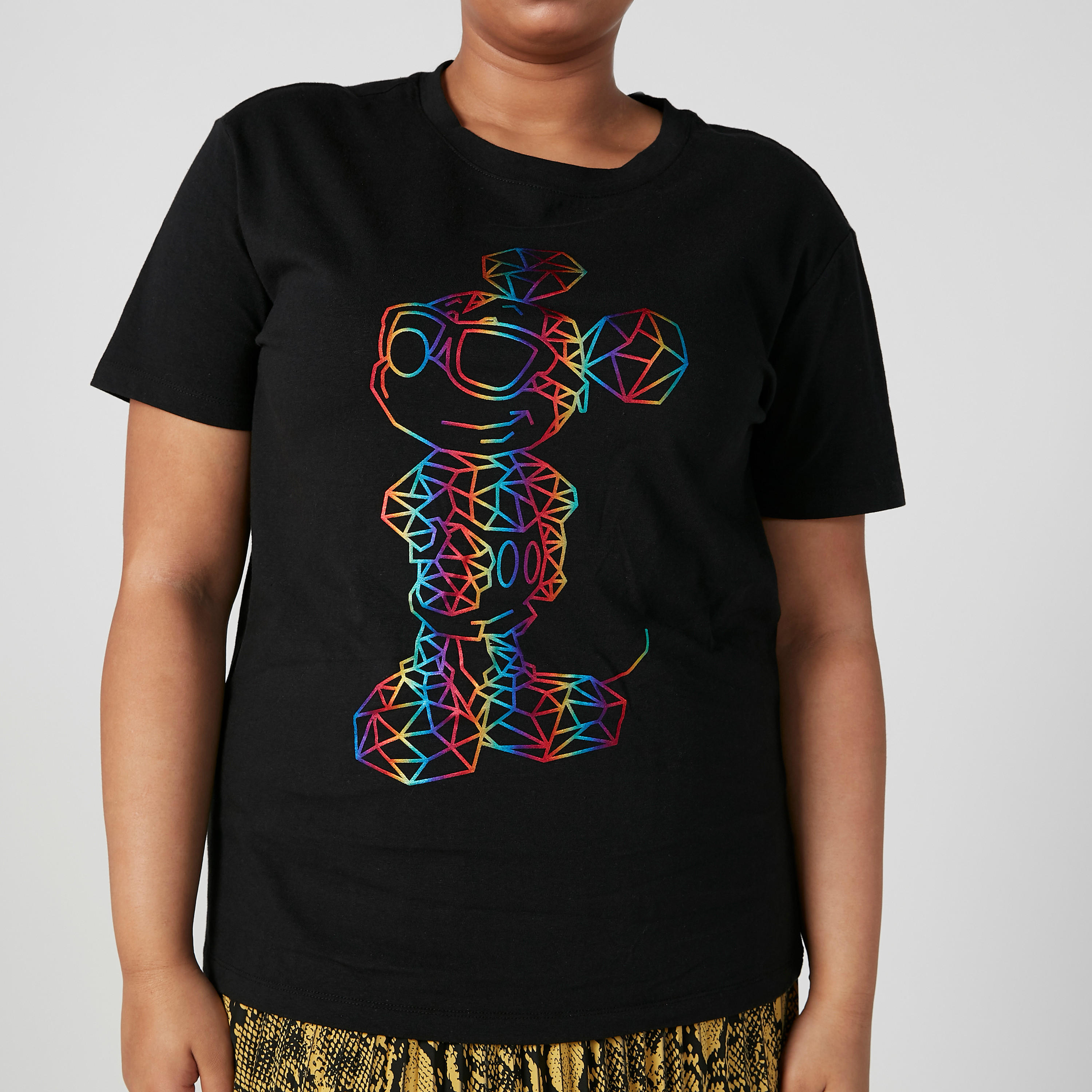 Printed T-shirt with Round Neck and Short Sleeves-women-clothing-tshirts-image-3