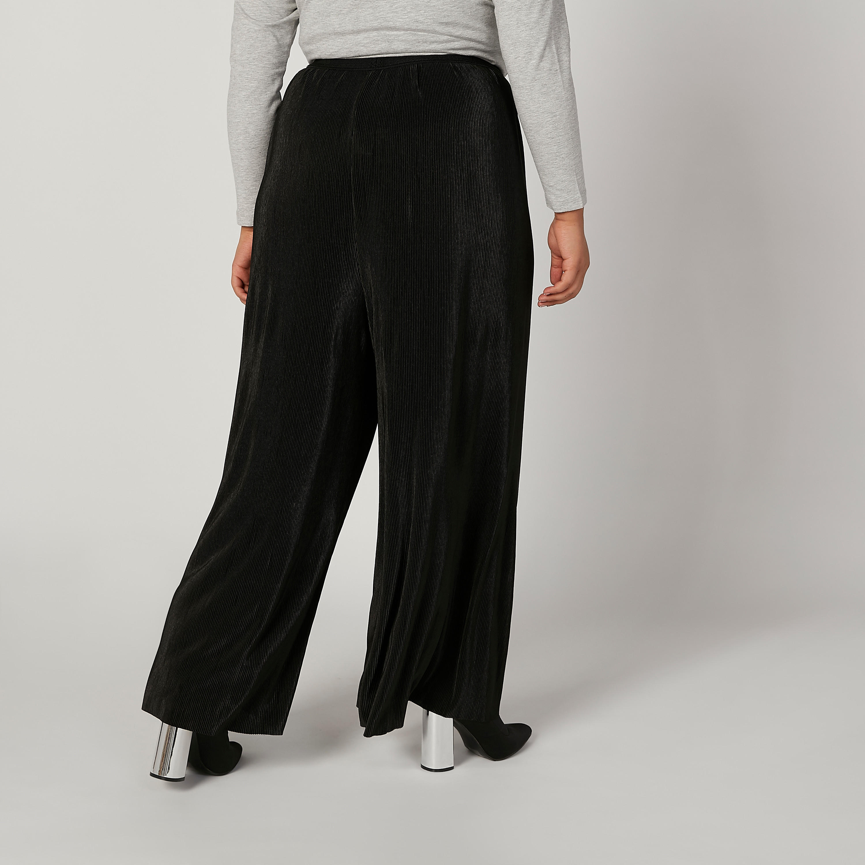 بنطال بالازو بخصر مطّاطي متوسط الارتفاع-women-clothing-bottoms-trousers-image-4