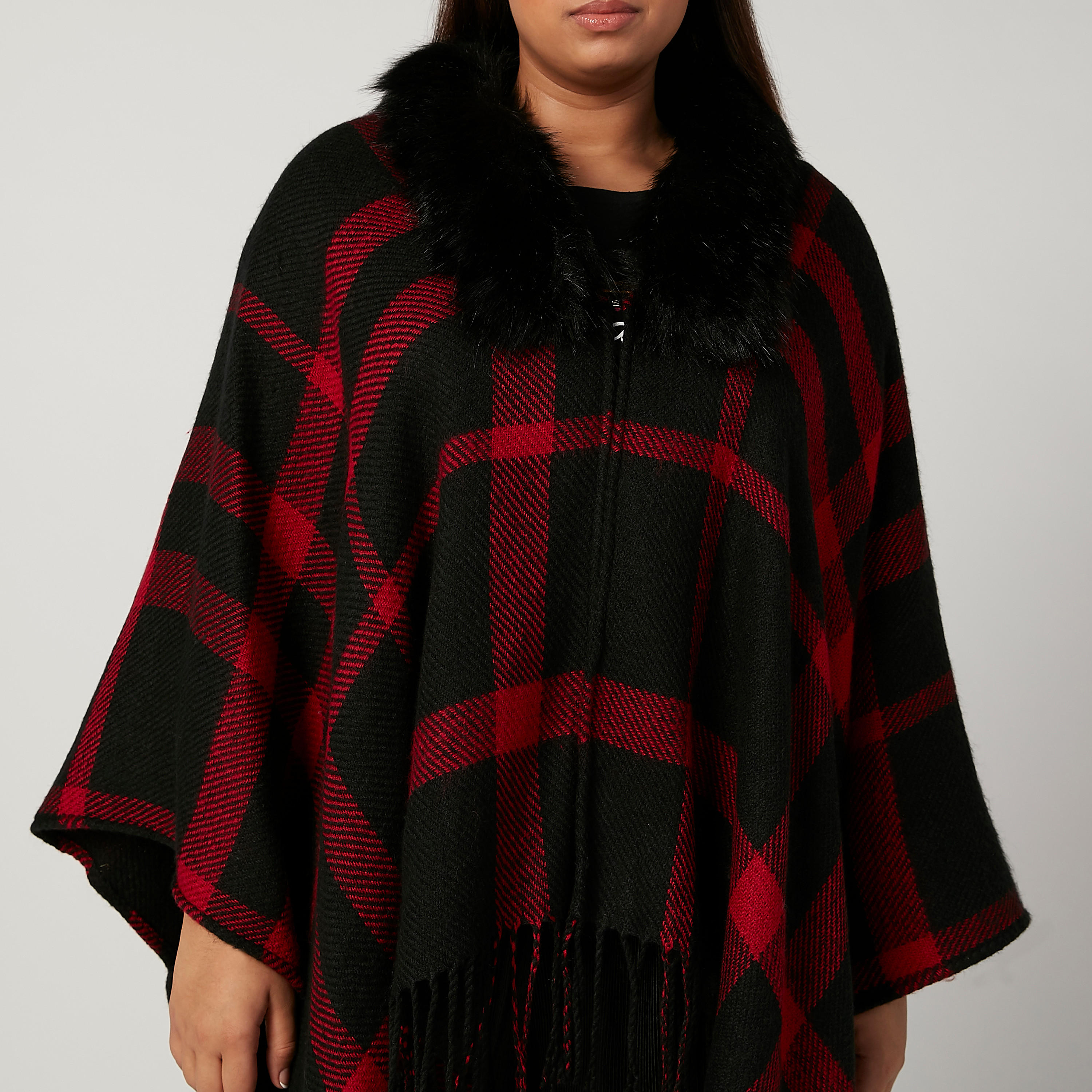 كارديجان كاروهات بشُرّابات-women-winterwear-cardigansandjumpers-cardigans-image-3