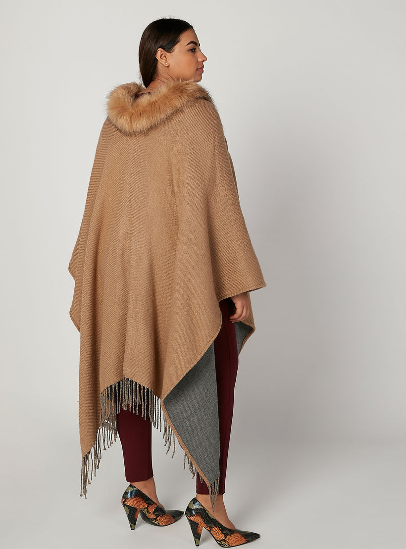 كارديجان بارز الملمس بشراشيب وتفاصيل قطيفة-women-winterwear-cardigansandjumpers-cardigans-image-2