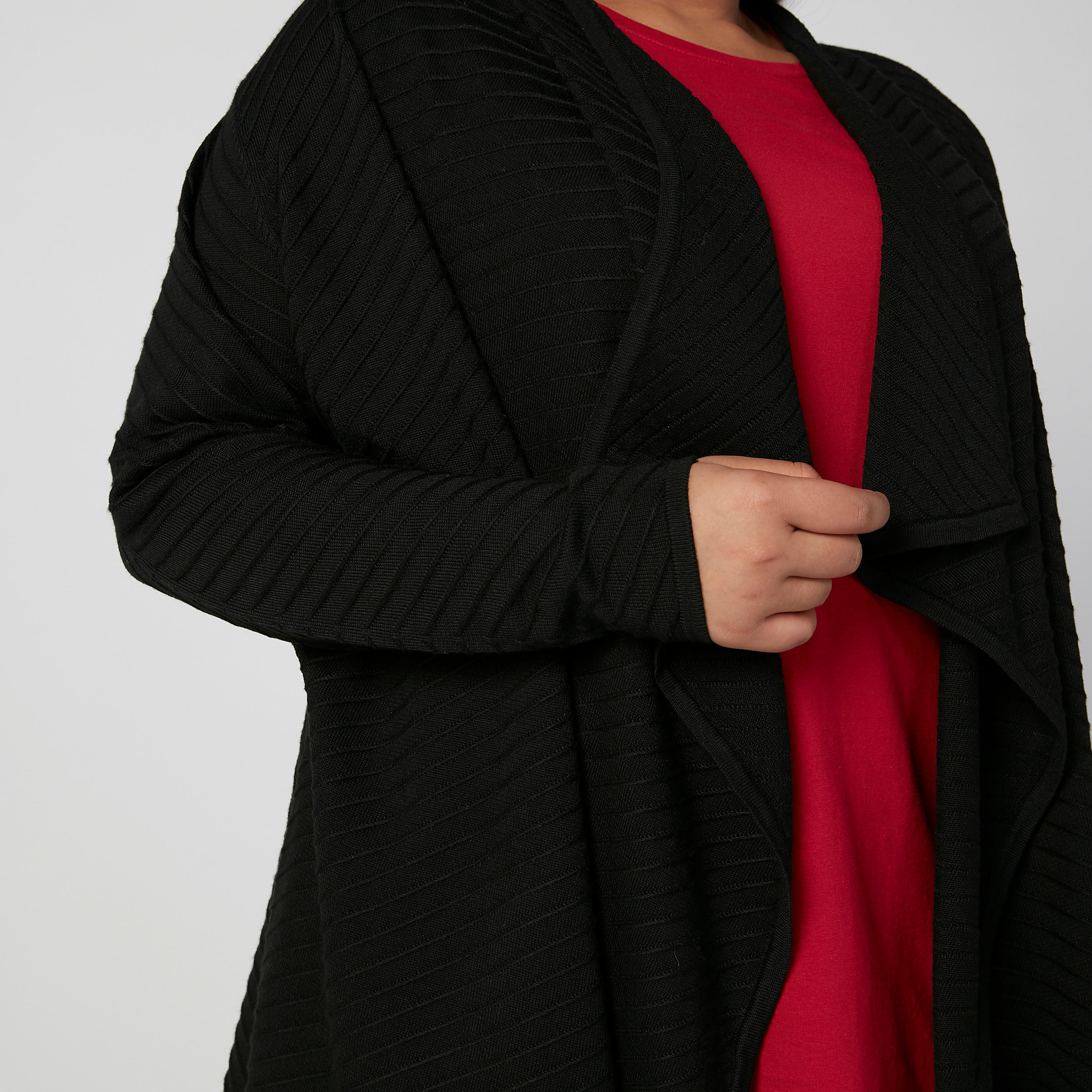 كارديجان بارزالملمس بأكمام طويلة-women-winterwear-cardigansandjumpers-cardigans-image-3