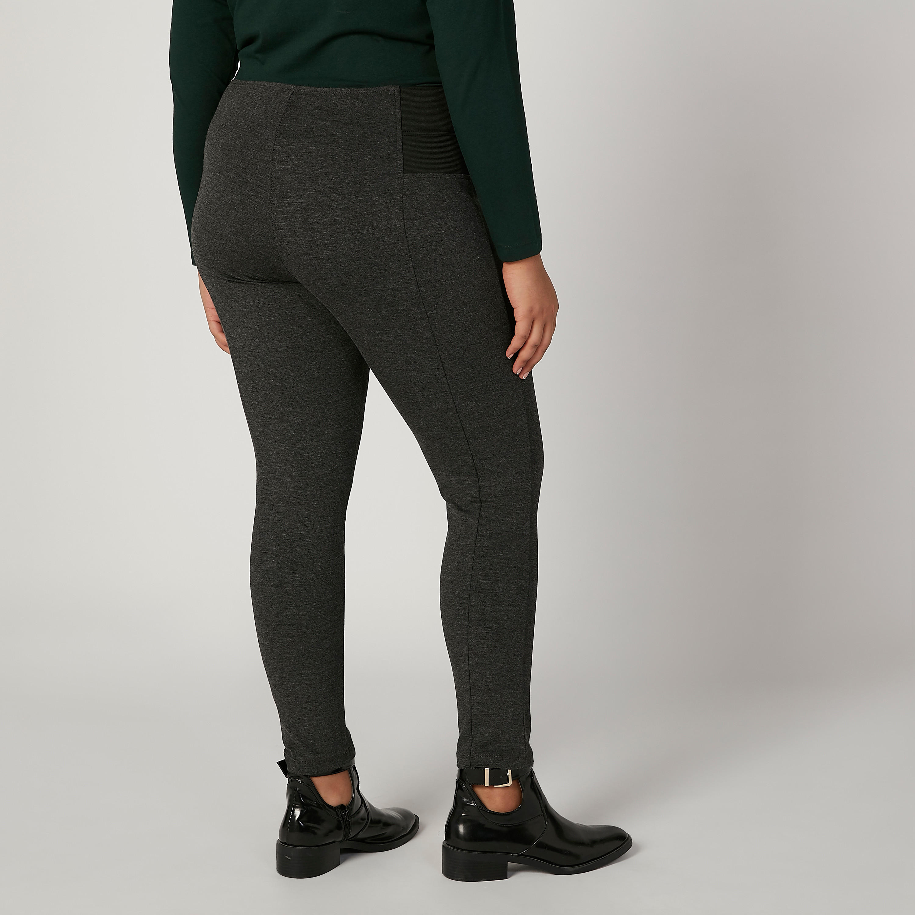 بنطلون ليقنز سادة بخصر مطاطي مرتفع-women-clothing-bottoms-leggings-image-4