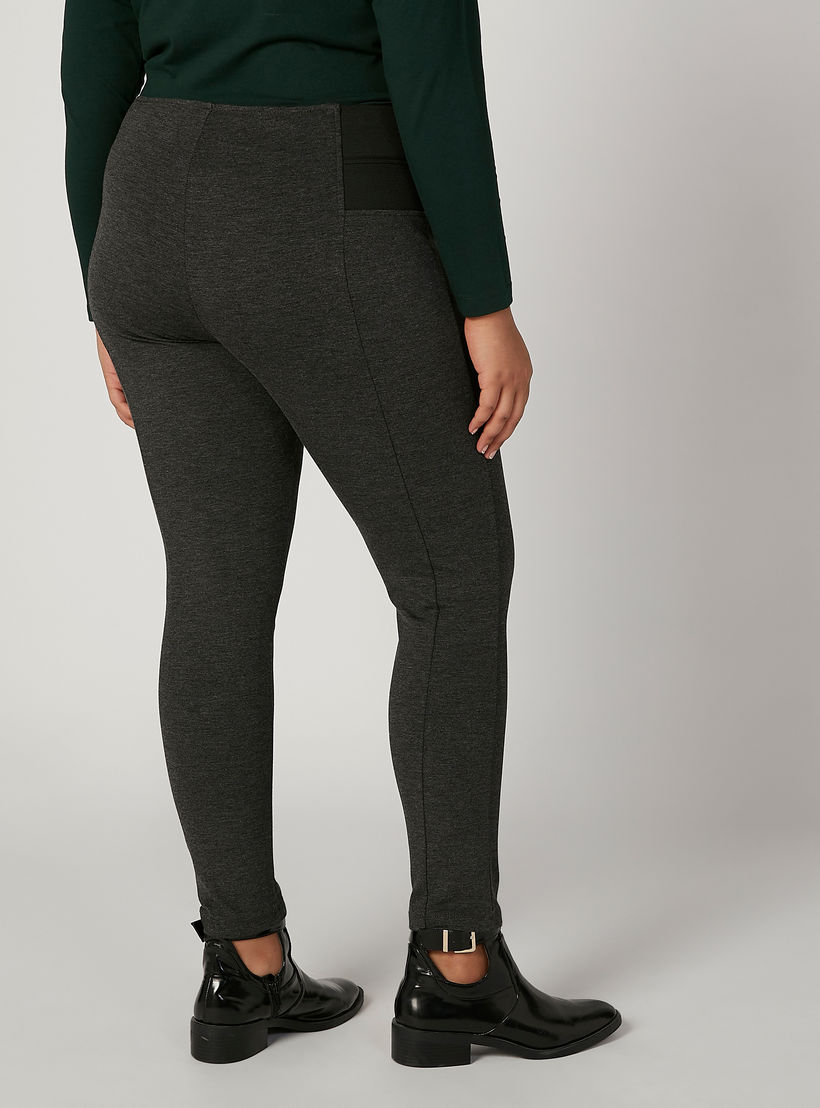 بنطلون ليقنز سادة بخصر مطاطي مرتفع-women-clothing-bottoms-leggings-image-4