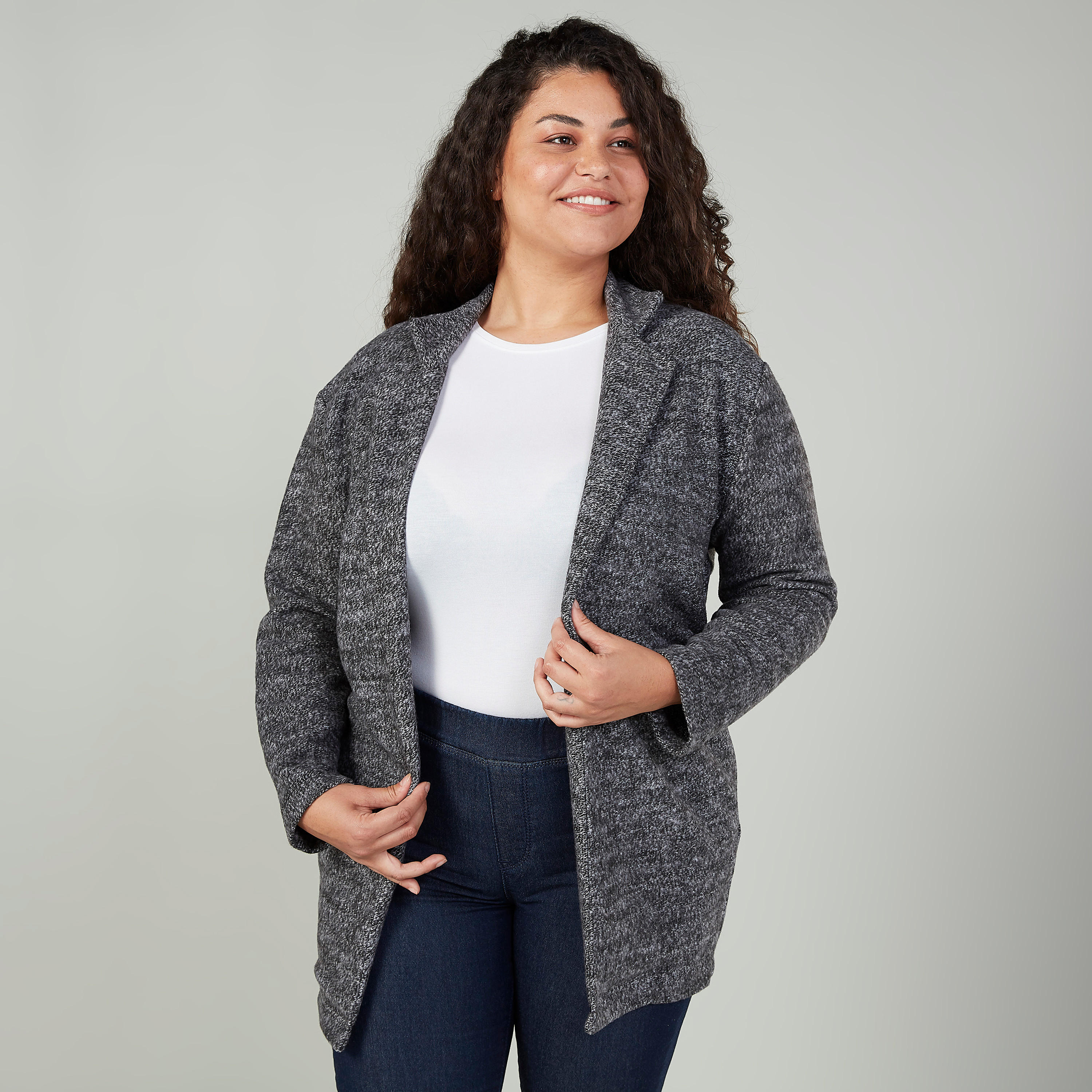 كارديجان بارز الملمس بأكمام طويلة وجيوب جانبية-women-winterwear-coatsandjackets-jackets-image-1
