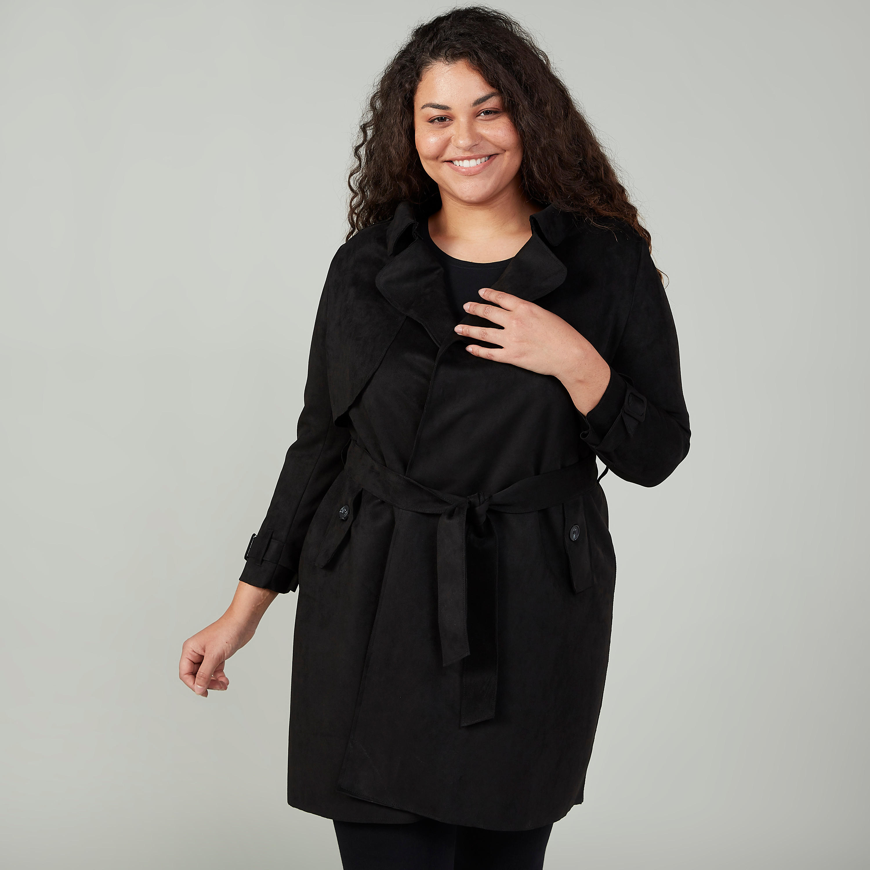 معطف سادة بعقدة أمامية للإغلاق-women-winterwear-coatsandjackets-jackets-image-1