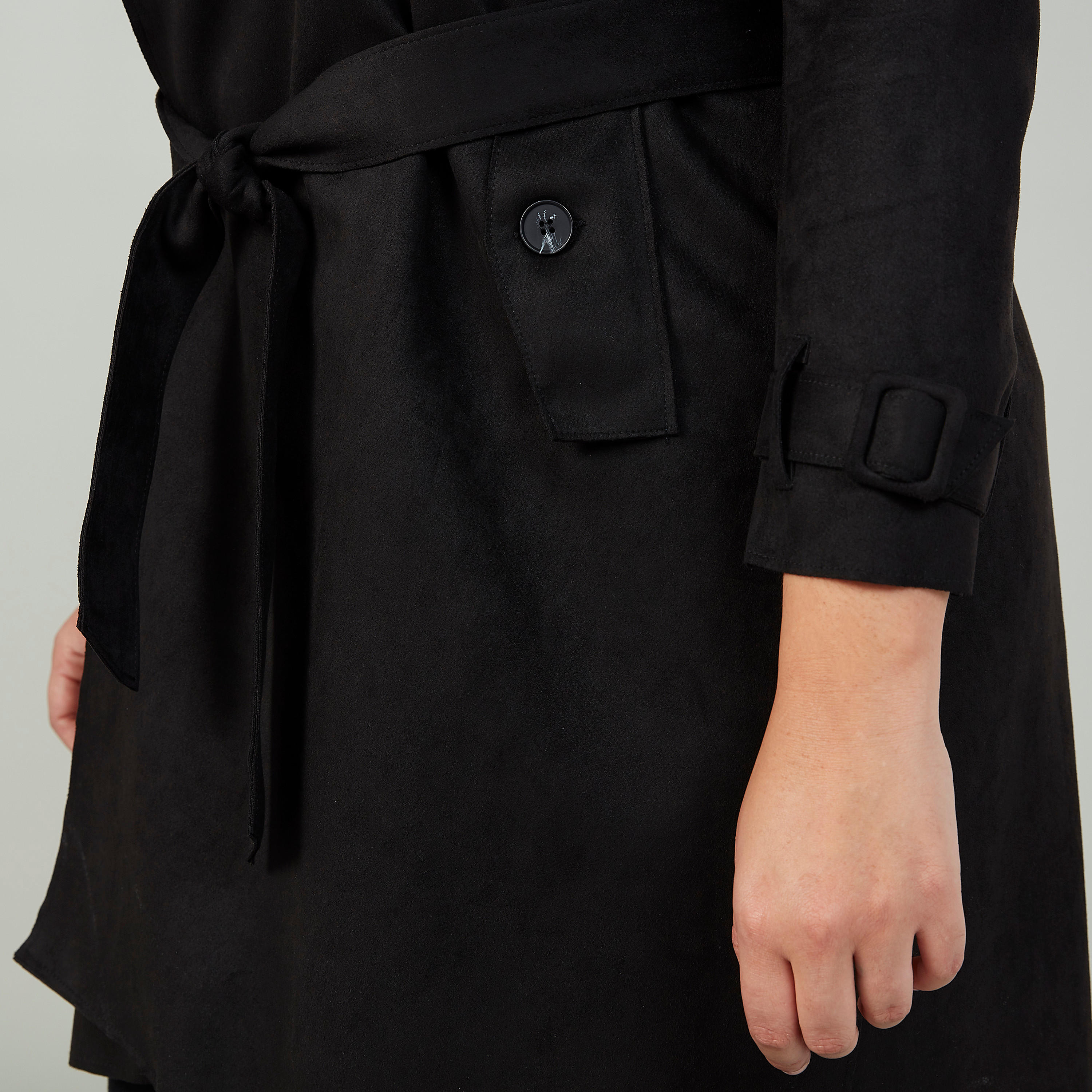 معطف سادة بعقدة أمامية للإغلاق-women-winterwear-coatsandjackets-jackets-image-3