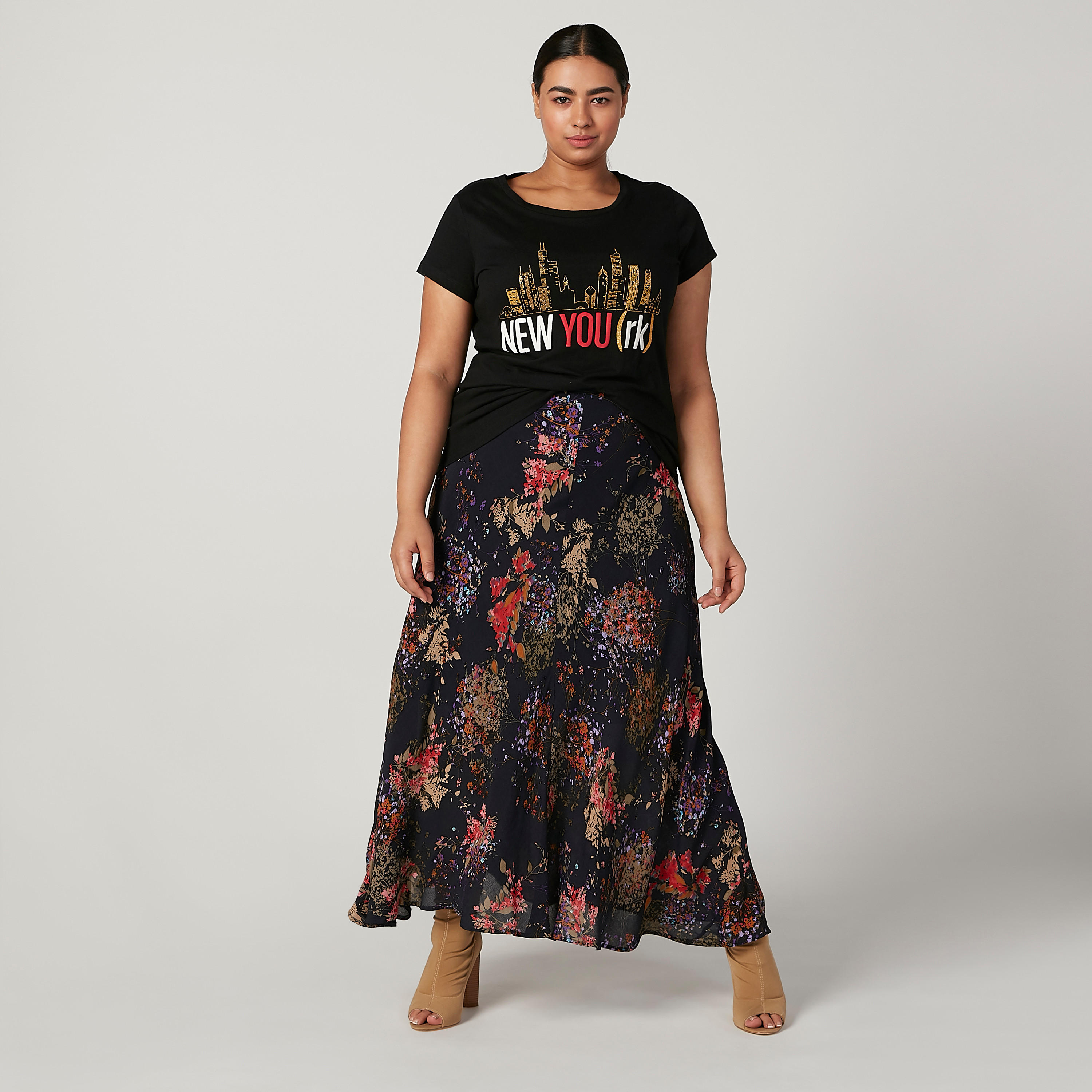 تنورة ماكسي إيه لاين بخصر مطّاطي وطبعات-women-clothing-bottoms-skirts-image-2