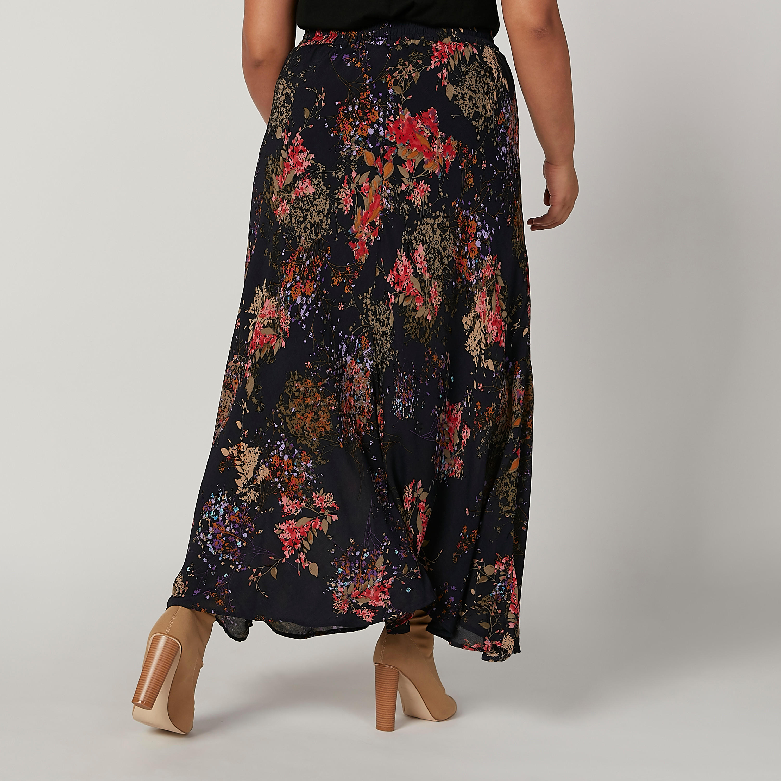 تنورة ماكسي إيه لاين بخصر مطّاطي وطبعات-women-clothing-bottoms-skirts-image-4
