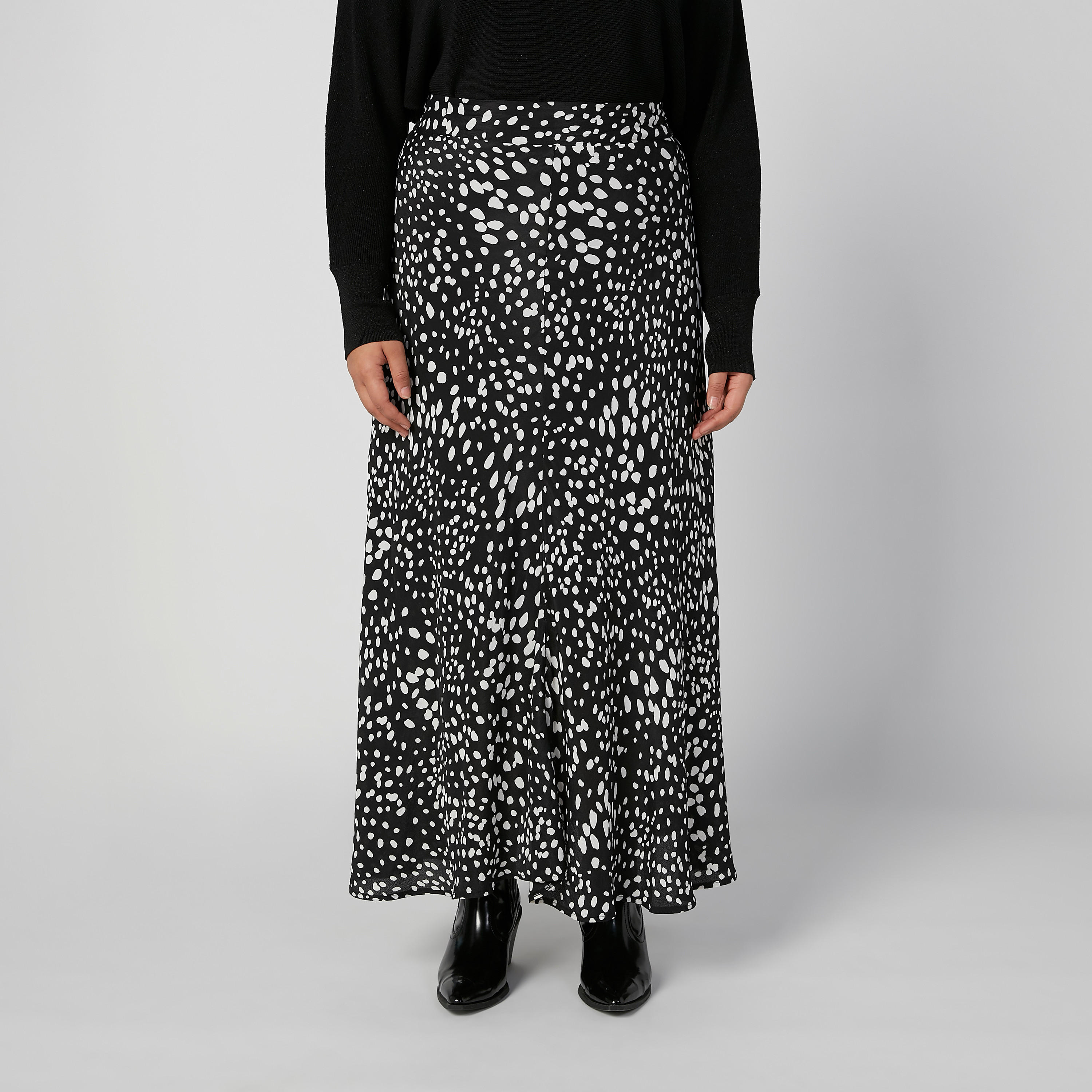 تنورة طويلة إيه لاين بخصر مطّاطي وطبعات-women-clothing-bottoms-skirts-image-1