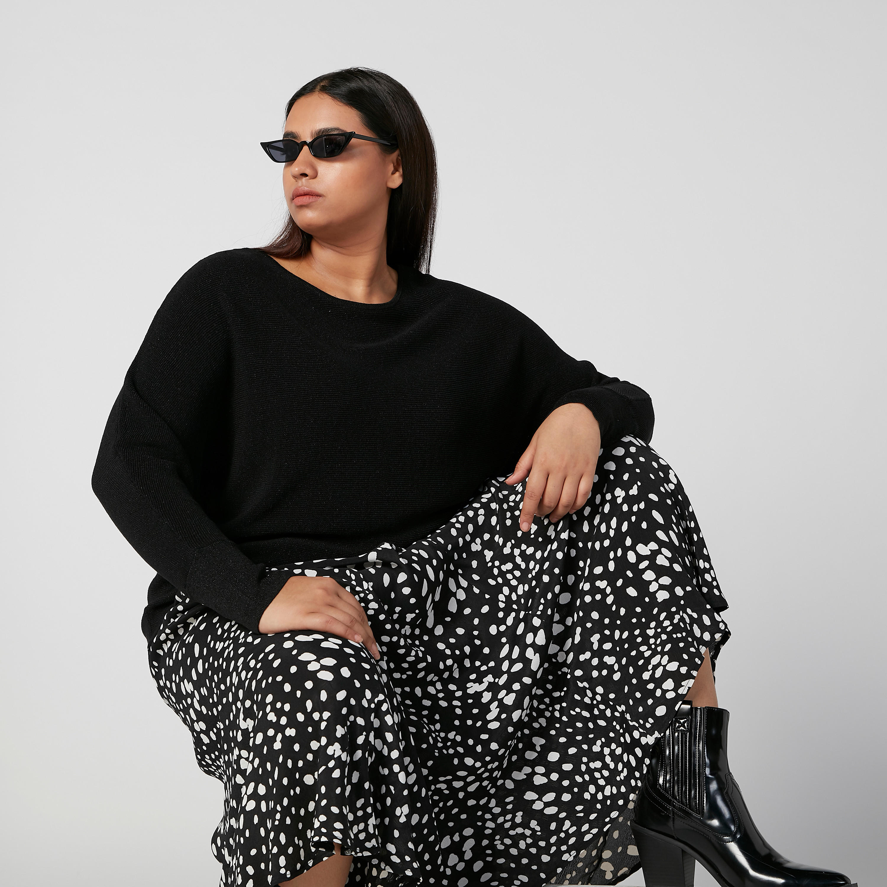 تنورة طويلة إيه لاين بخصر مطّاطي وطبعات-women-clothing-bottoms-skirts-image-2