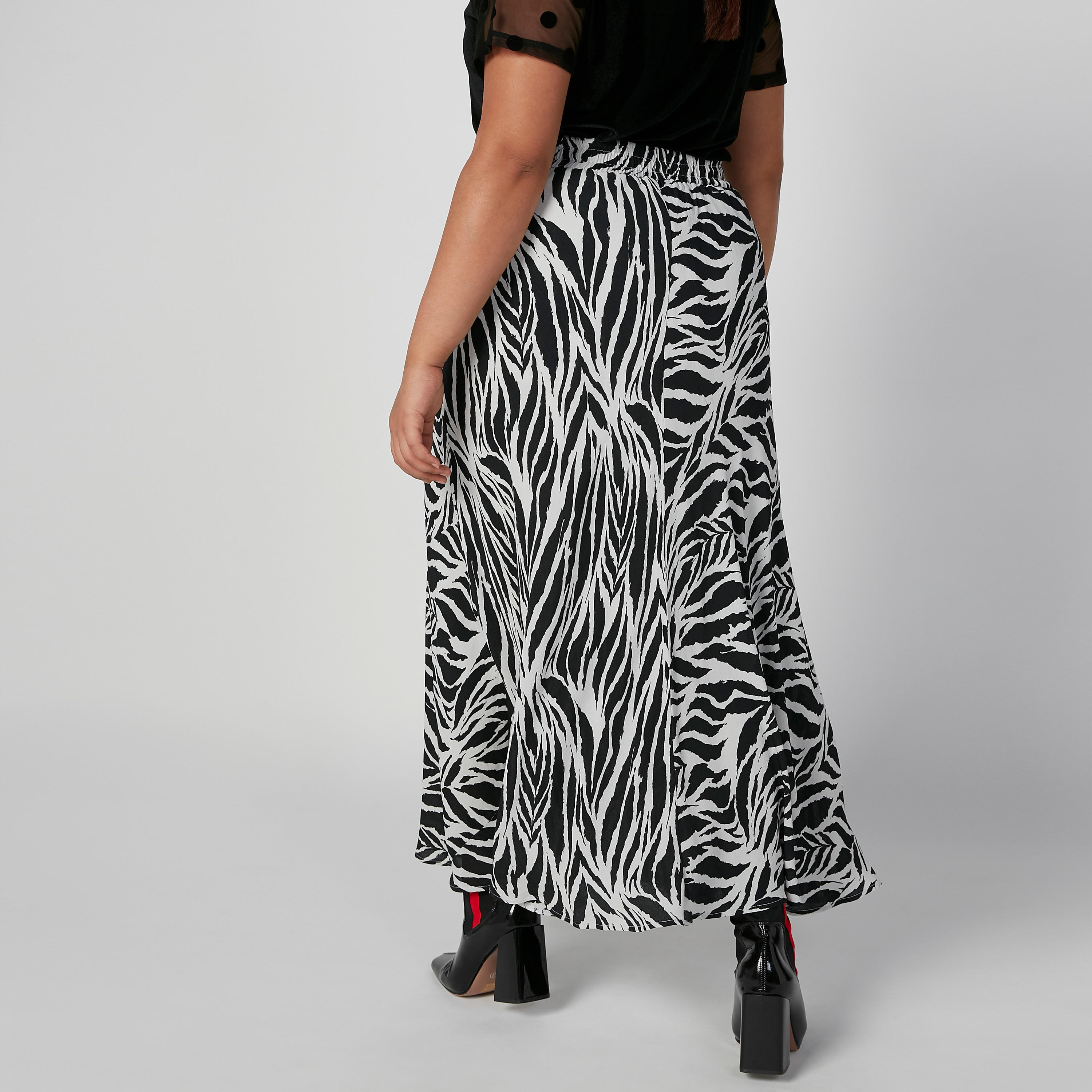 تنورة ماكسي إيه لاين بخصر مطّاطي وطبعات-women-clothing-bottoms-skirts-image-3