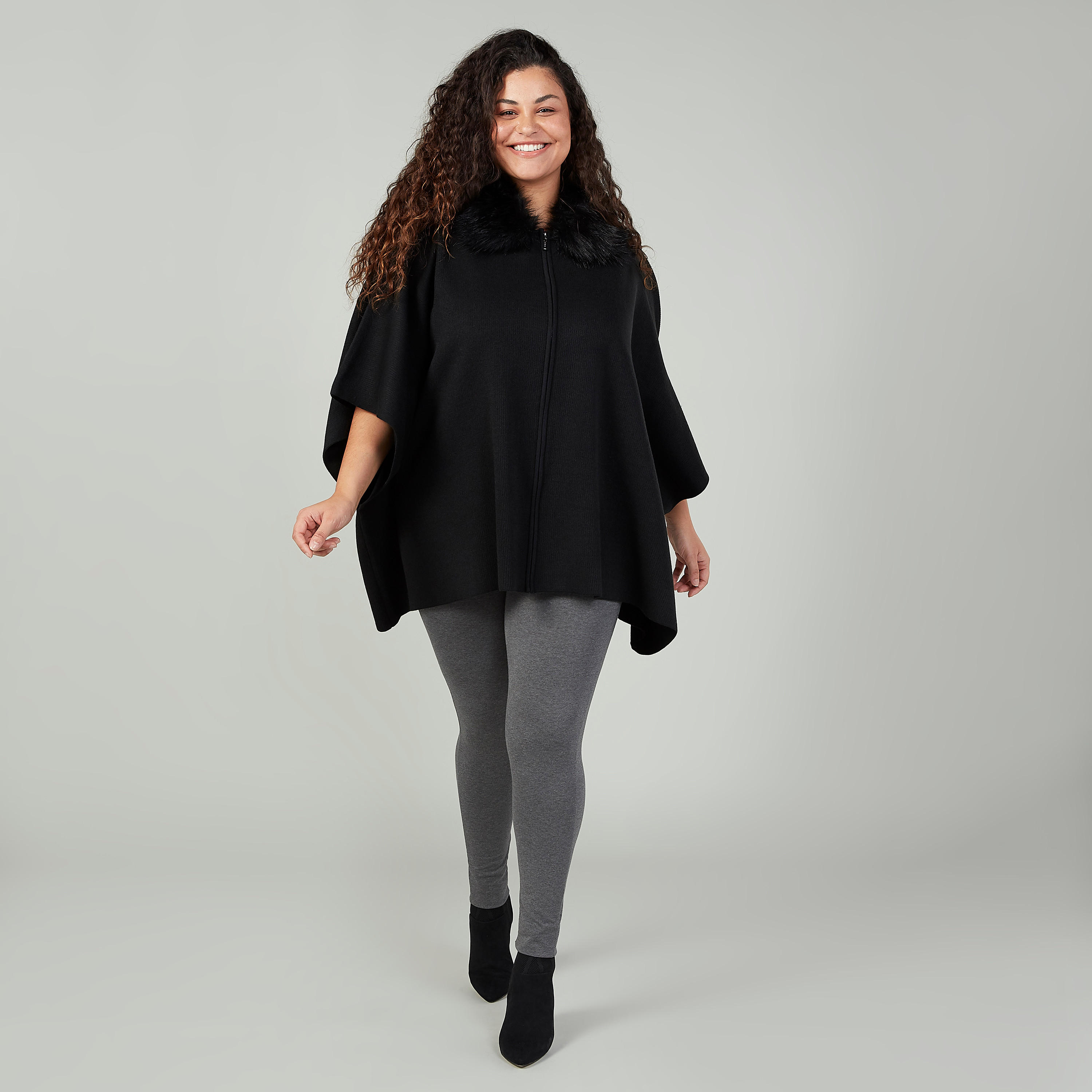 كارديجان بارز الملمس بأكمام واسعة وتفاصيل قطيفة-women-clothing-coatsandjackets-coats-image-2