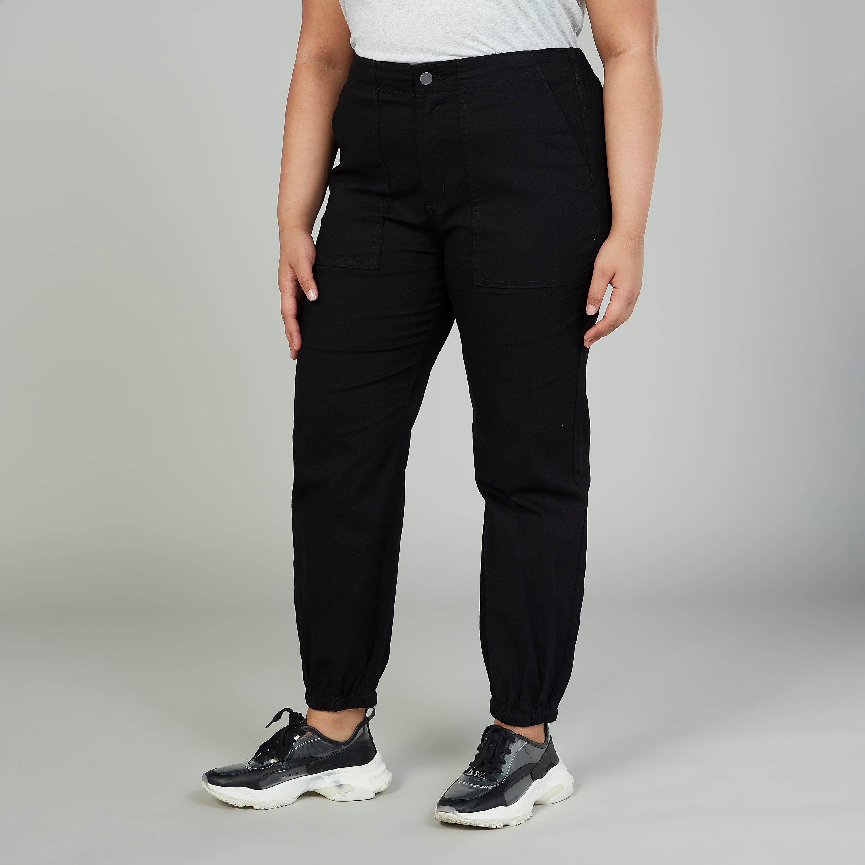 Plain Mid-Rise Pants with Pocket Detail-women-clothing-bottoms-trousers-image-1