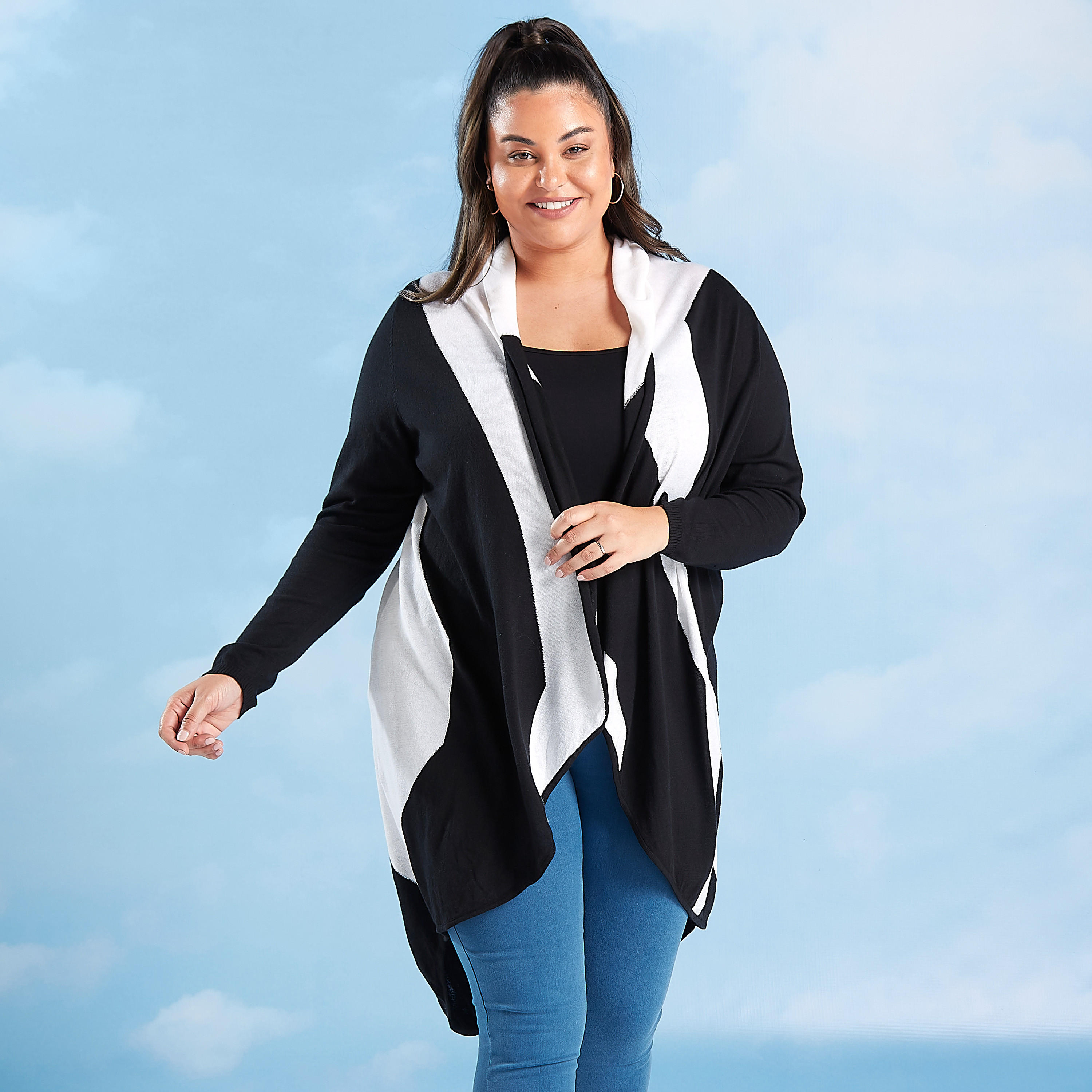 كارديجان سادة بأكمام طويلة وقوالب ملونة-women-winterwear-cardigansandjumpers-cardigans-image-4
