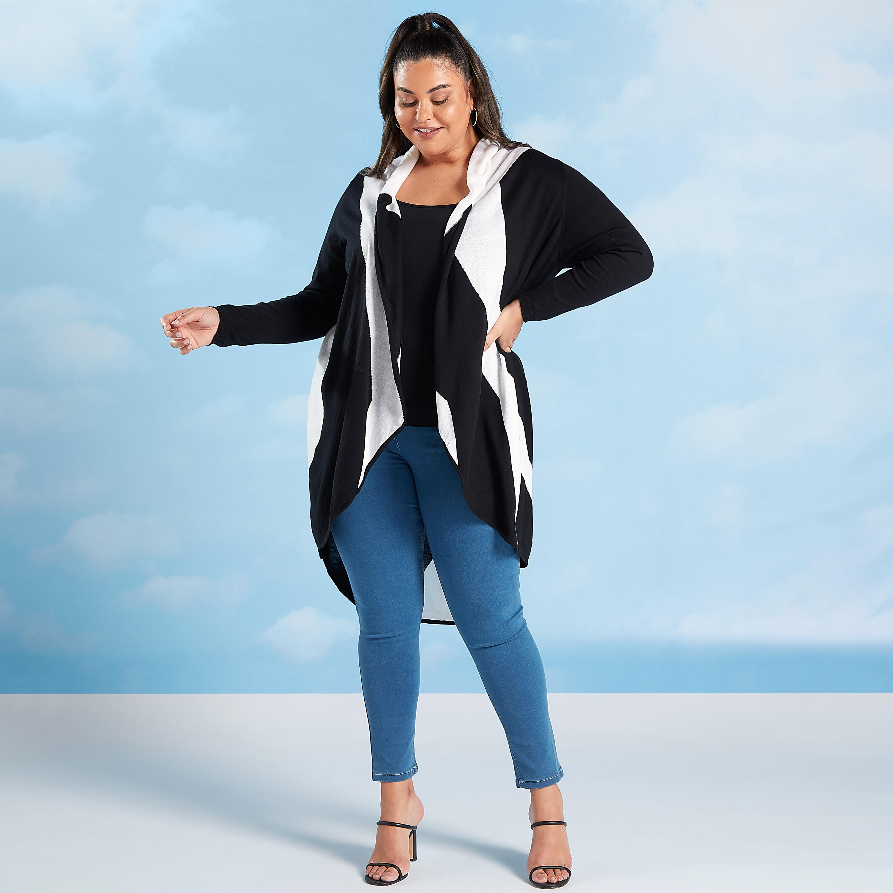 كارديجان سادة بأكمام طويلة وقوالب ملونة-women-winterwear-cardigansandjumpers-cardigans-image-3