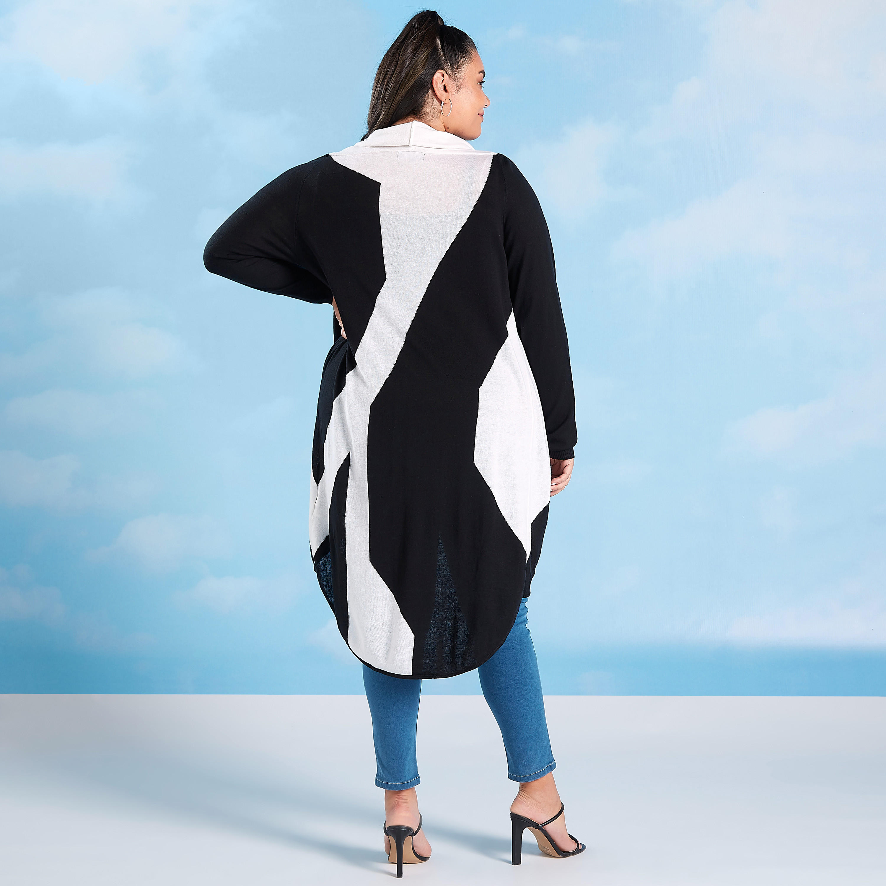 كارديجان سادة بأكمام طويلة وقوالب ملونة-women-winterwear-cardigansandjumpers-cardigans-image-1