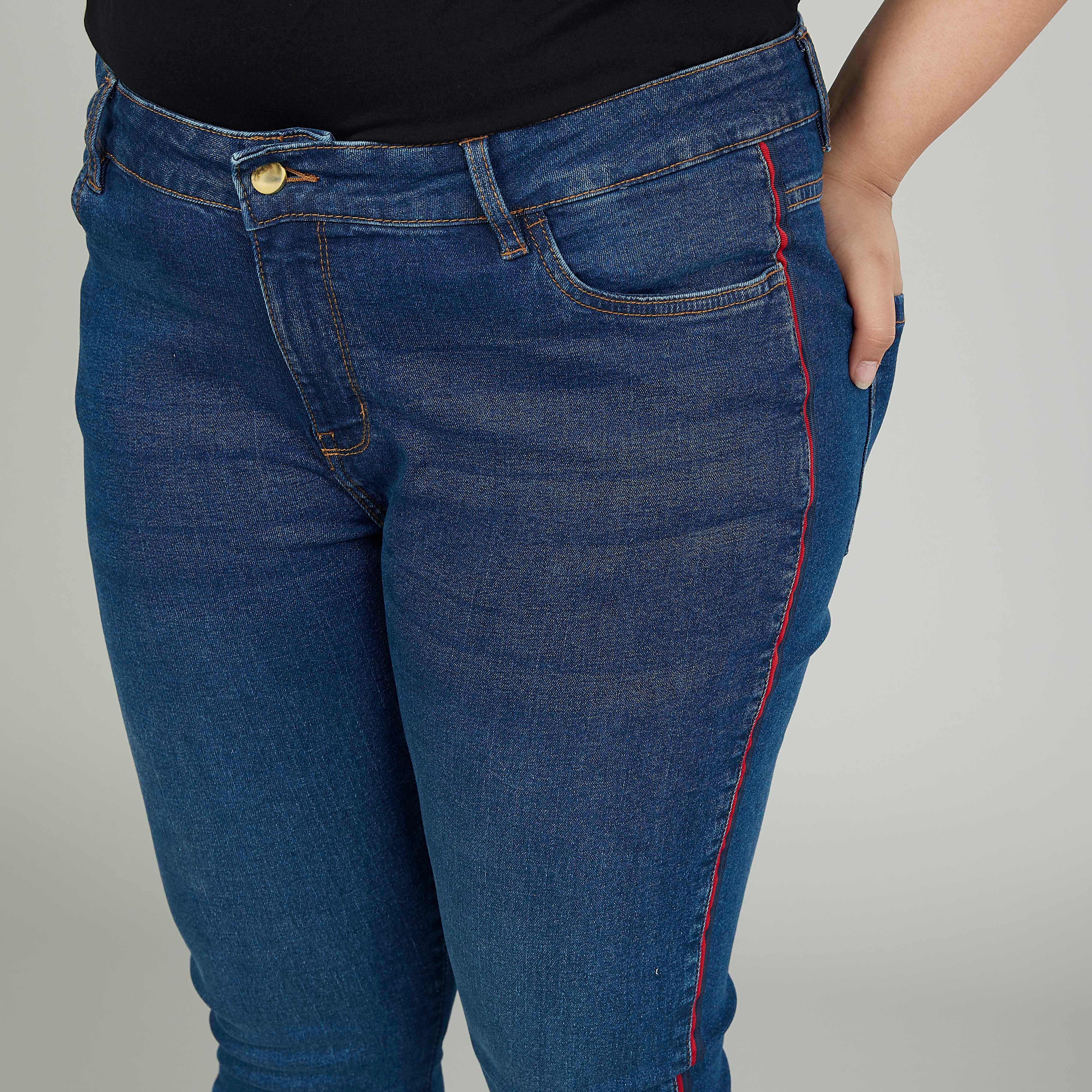 Skinny Fit Full Length Mid-Rise Jeans with Pockets and Belt Loops-women-clothing-bottoms-jeans-image-3