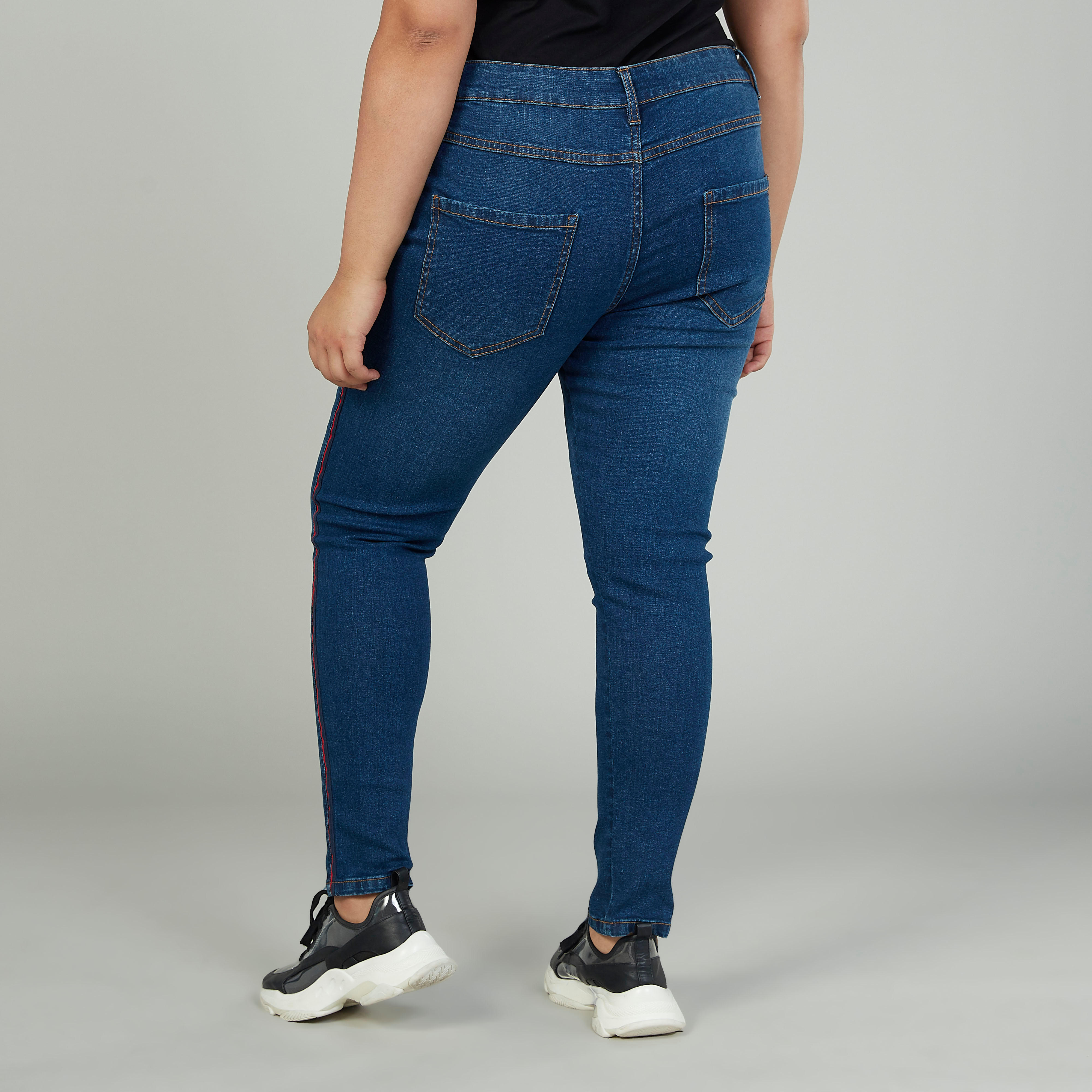Skinny Fit Full Length Mid-Rise Jeans with Pockets and Belt Loops-women-clothing-bottoms-jeans-image-4