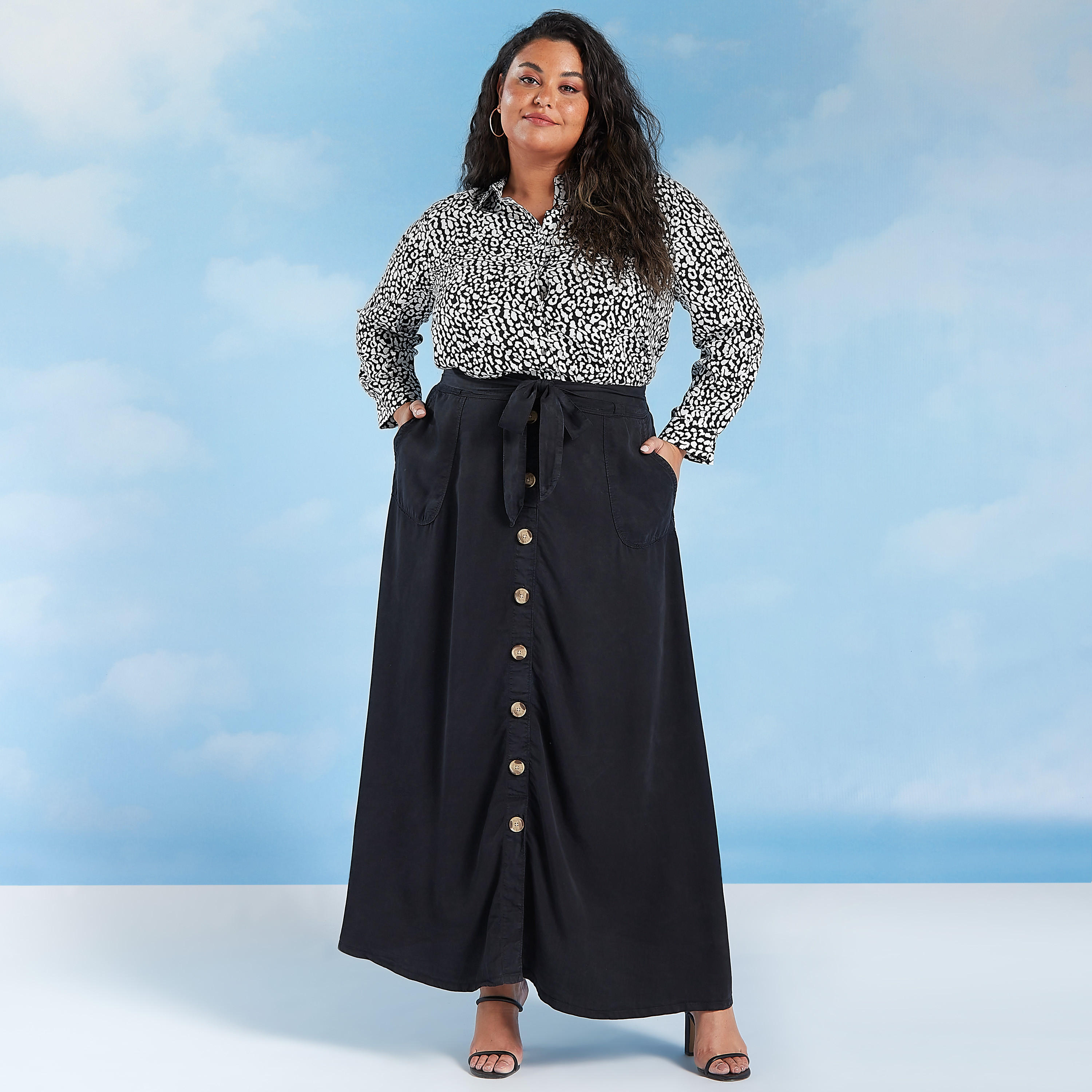 Printed Shirt with Long Sleeves and Spread Collar-women-clothing-shirtsandblouses-blouses-image-2