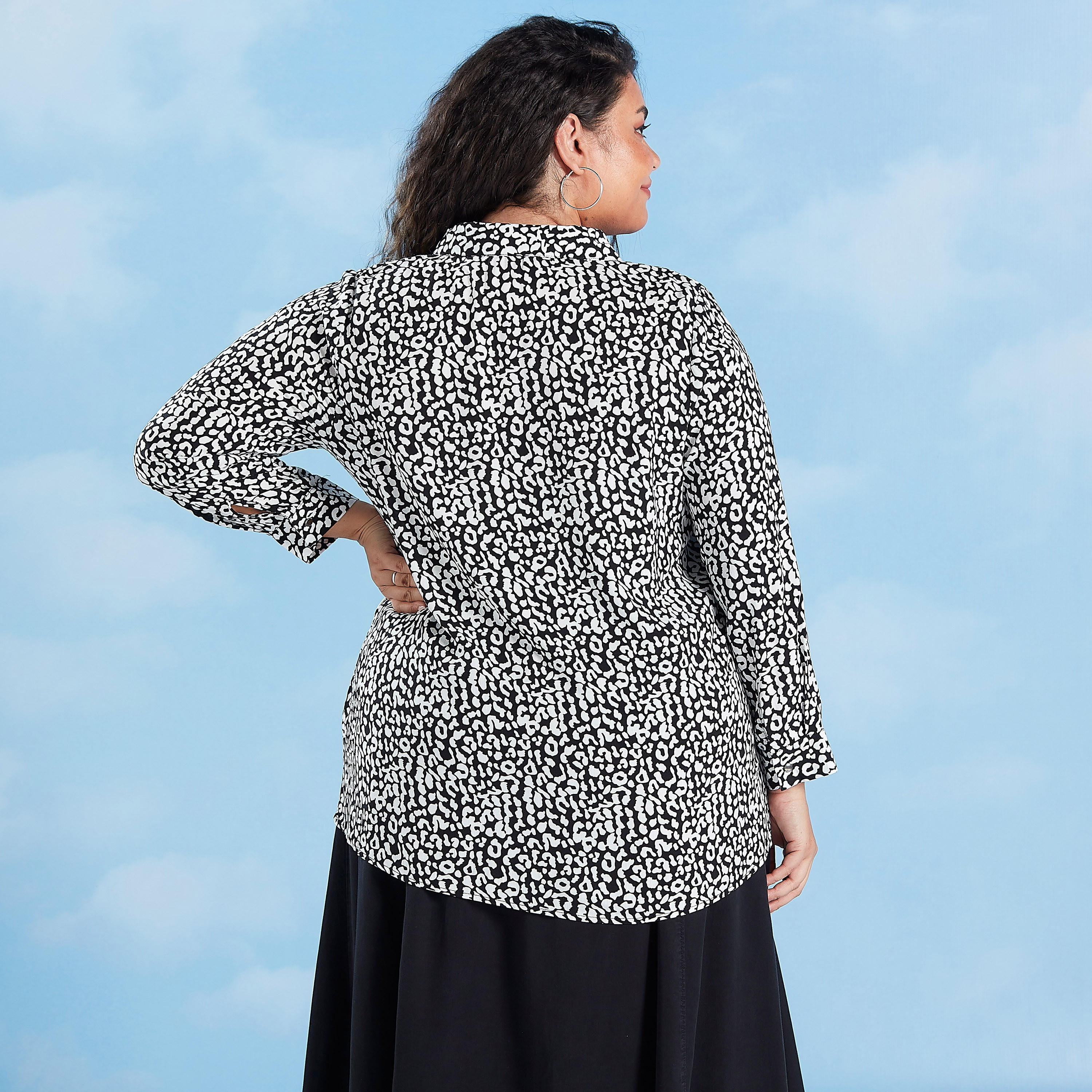 Printed Shirt with Long Sleeves and Spread Collar-women-clothing-shirtsandblouses-blouses-image-4