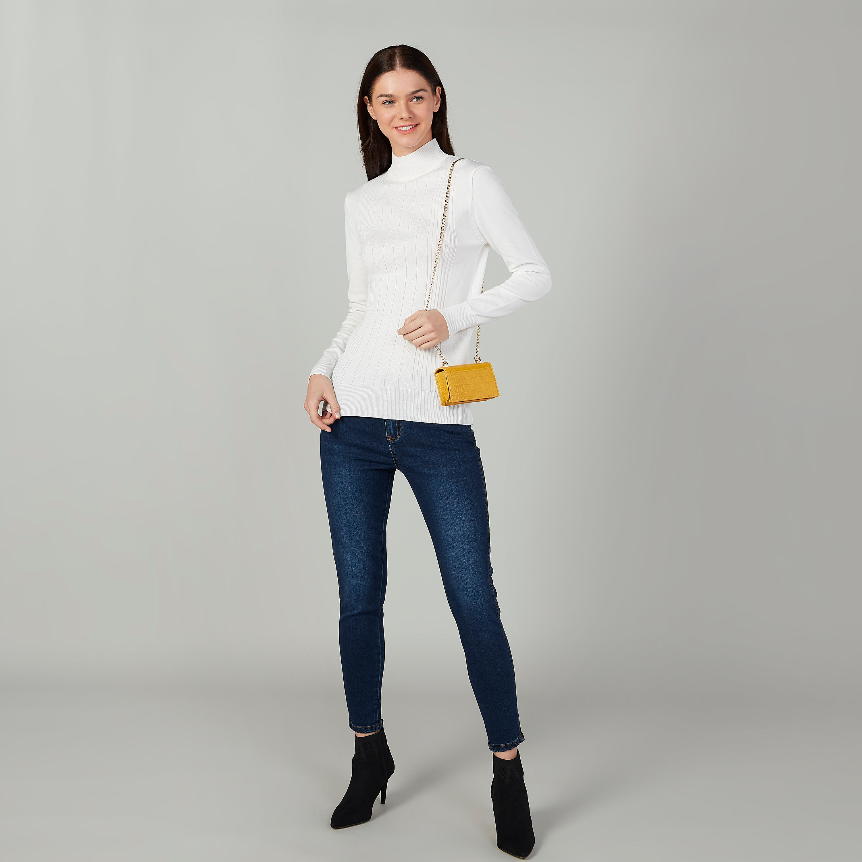 كنزة بارزة الملمس بياقة عالية وأكمام طويلة-women-clothing-cardigansandjumpers-jumpers-image-3