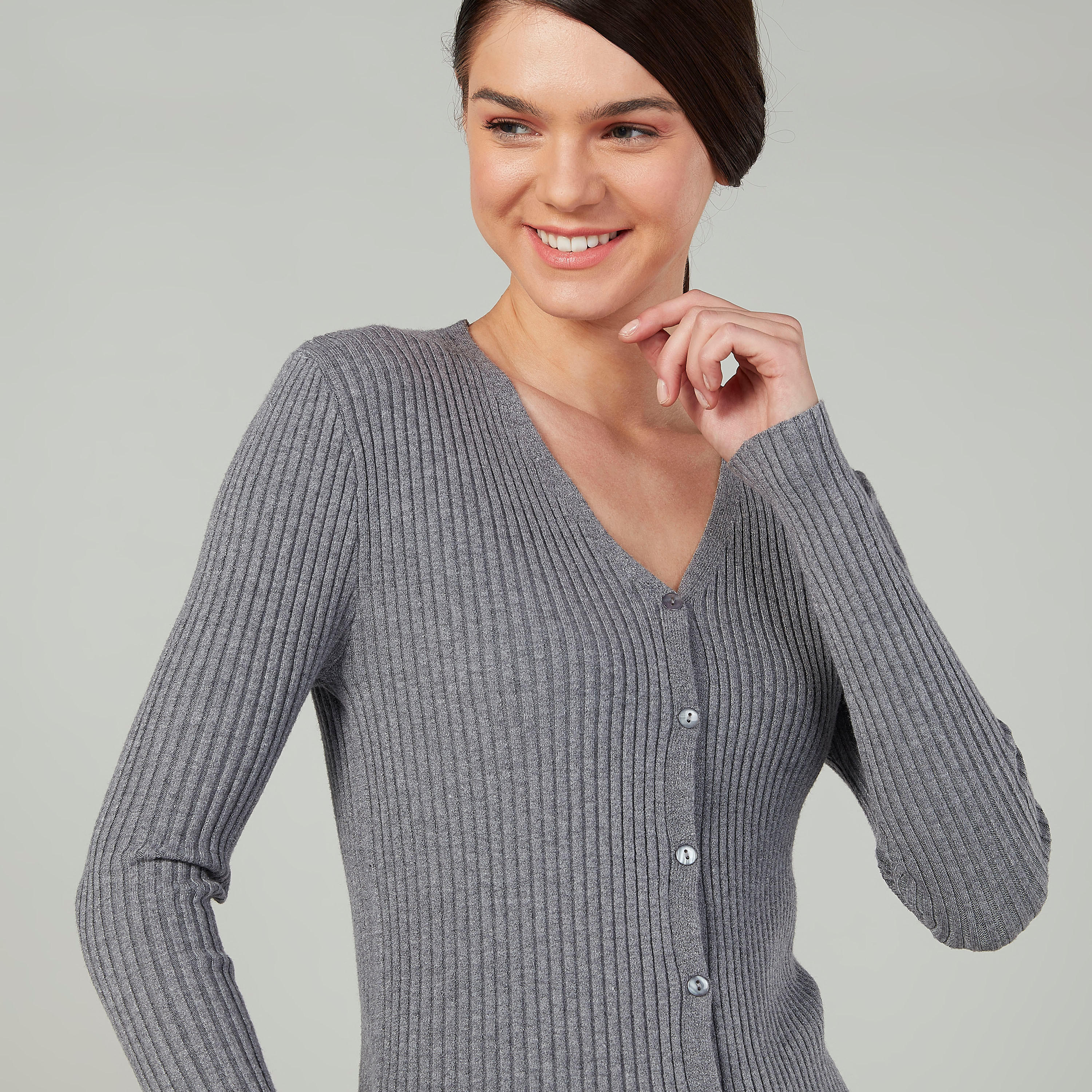 كنزة بارزة الملمس بأكمام طويلة-women-clothing-cardigansandjumpers-jumpers-image-3
