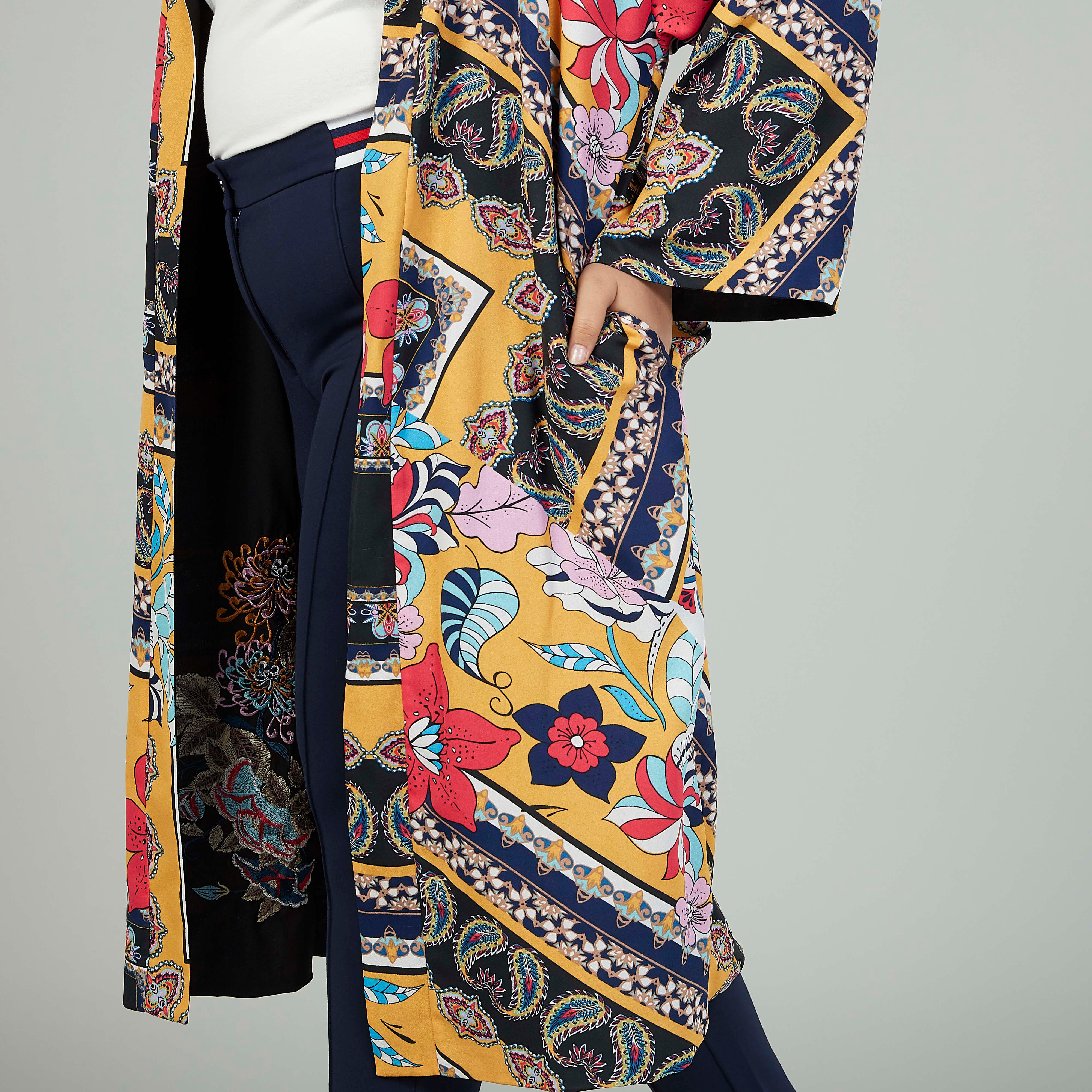 Printed Longline Jacket with Long Sleeves-women-winterwear-coatsandjackets-jackets-image-3