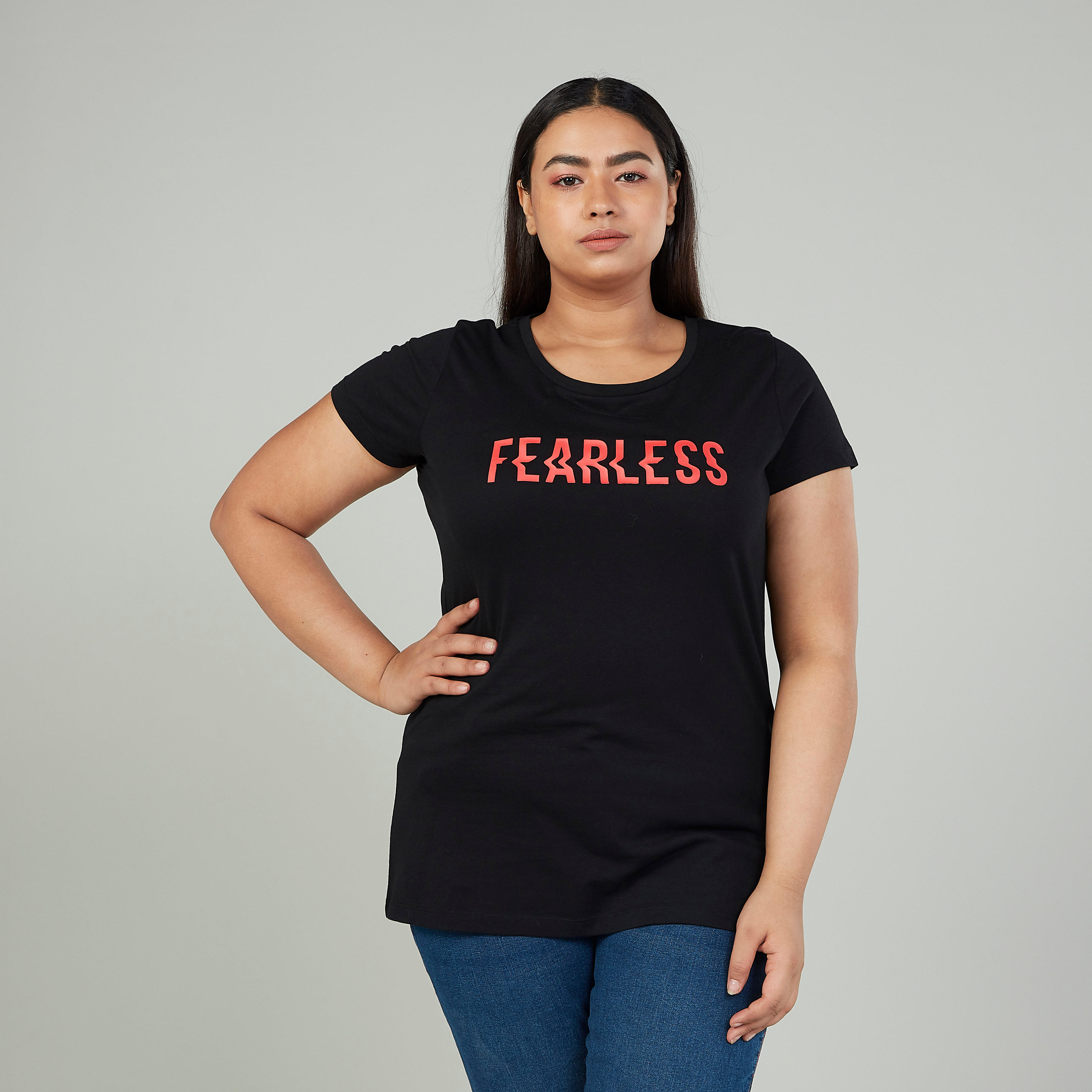 تيشيرت بياقة مستديرة وأكمام قصيرة وطبعات-women-clothing-tshirts-image-1