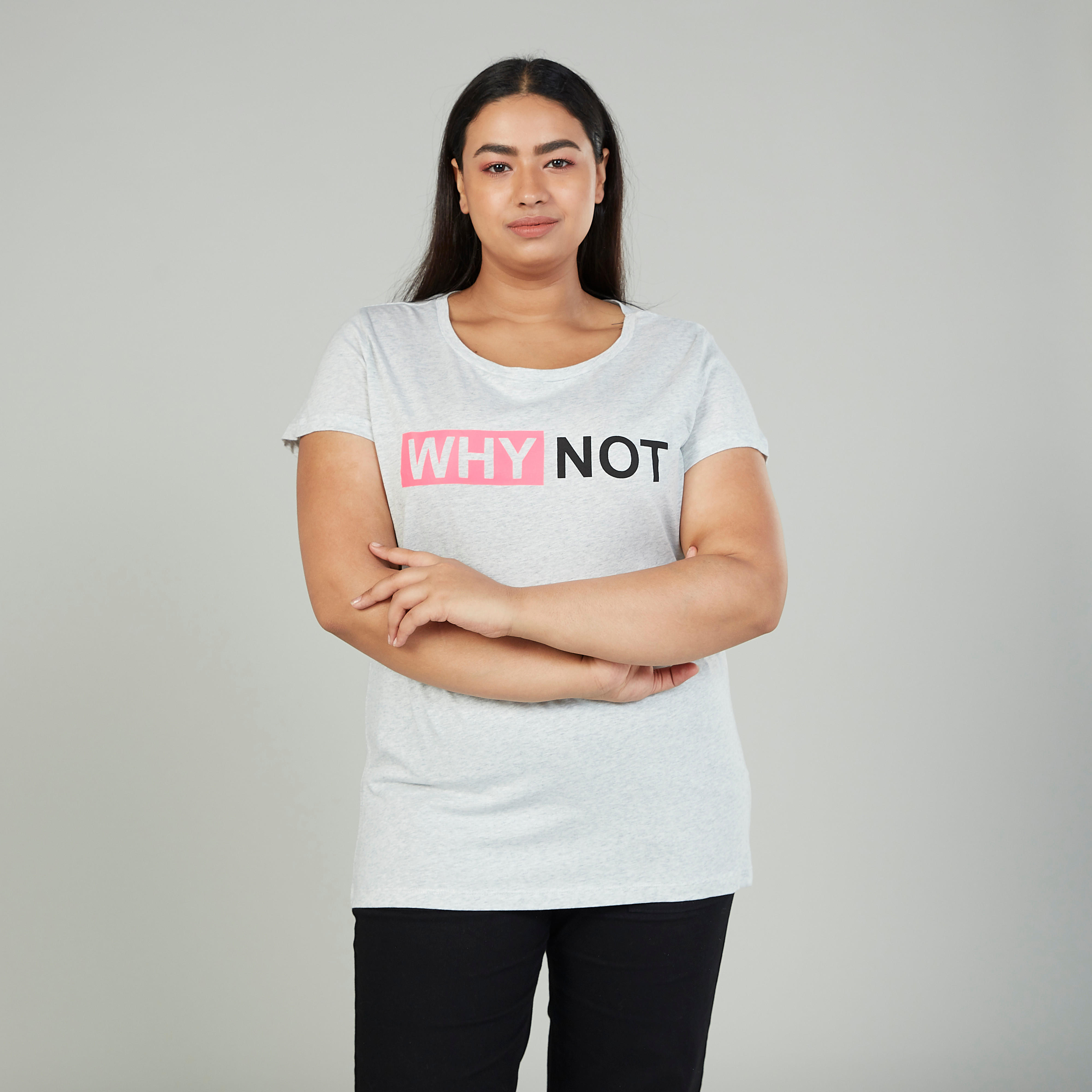 تيشيرت بياقة مستديرة وأكمام قصيرة وطبعات-women-clothing-tshirts-image-1