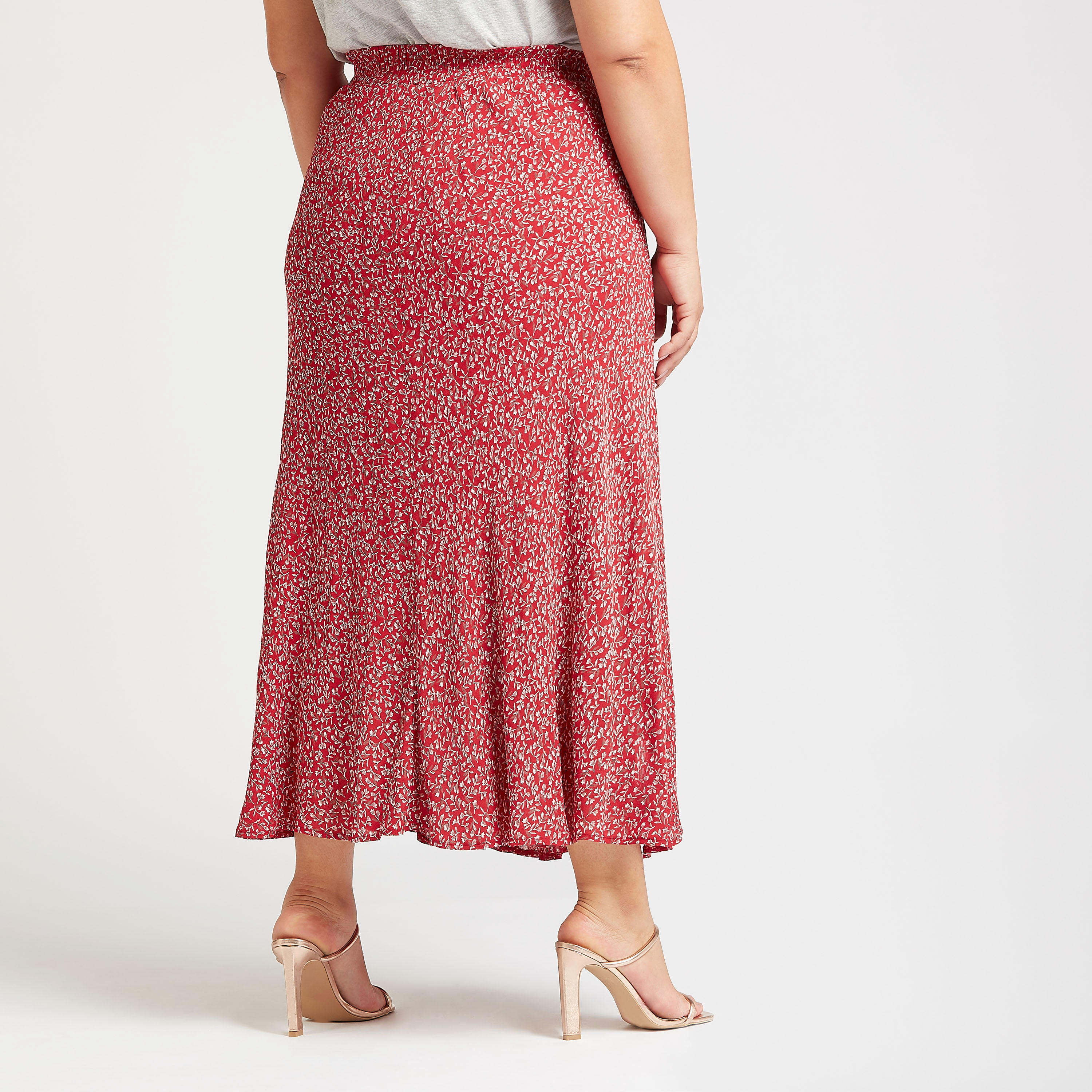 تنورة طويلة ايه لاين بخصر مطّاطي وطبعات-women-clothing-bottoms-skirts-image-4